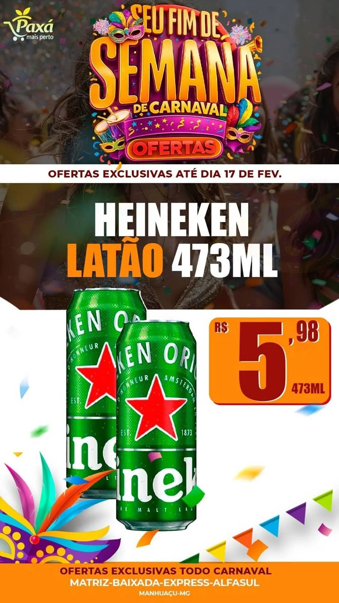 Encarte de Catálogo Paxá Supermercados 13 de fevereiro até 17 de fevereiro 2026 - Pagina 17