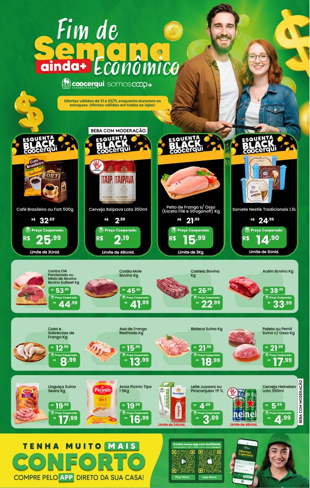 Encarte de Tabloide Coocerqui 21 de novembro até 23 de novembro 2025 - Pagina 1