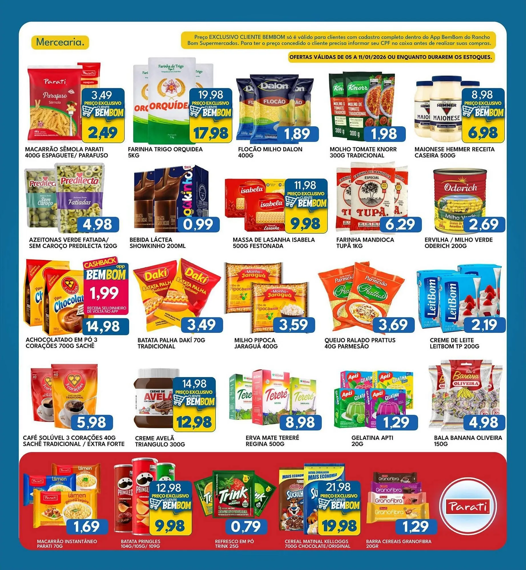 Encarte de Catálogo Rancho Bom Supermercados 7 de janeiro até 11 de janeiro 2026 - Pagina 2