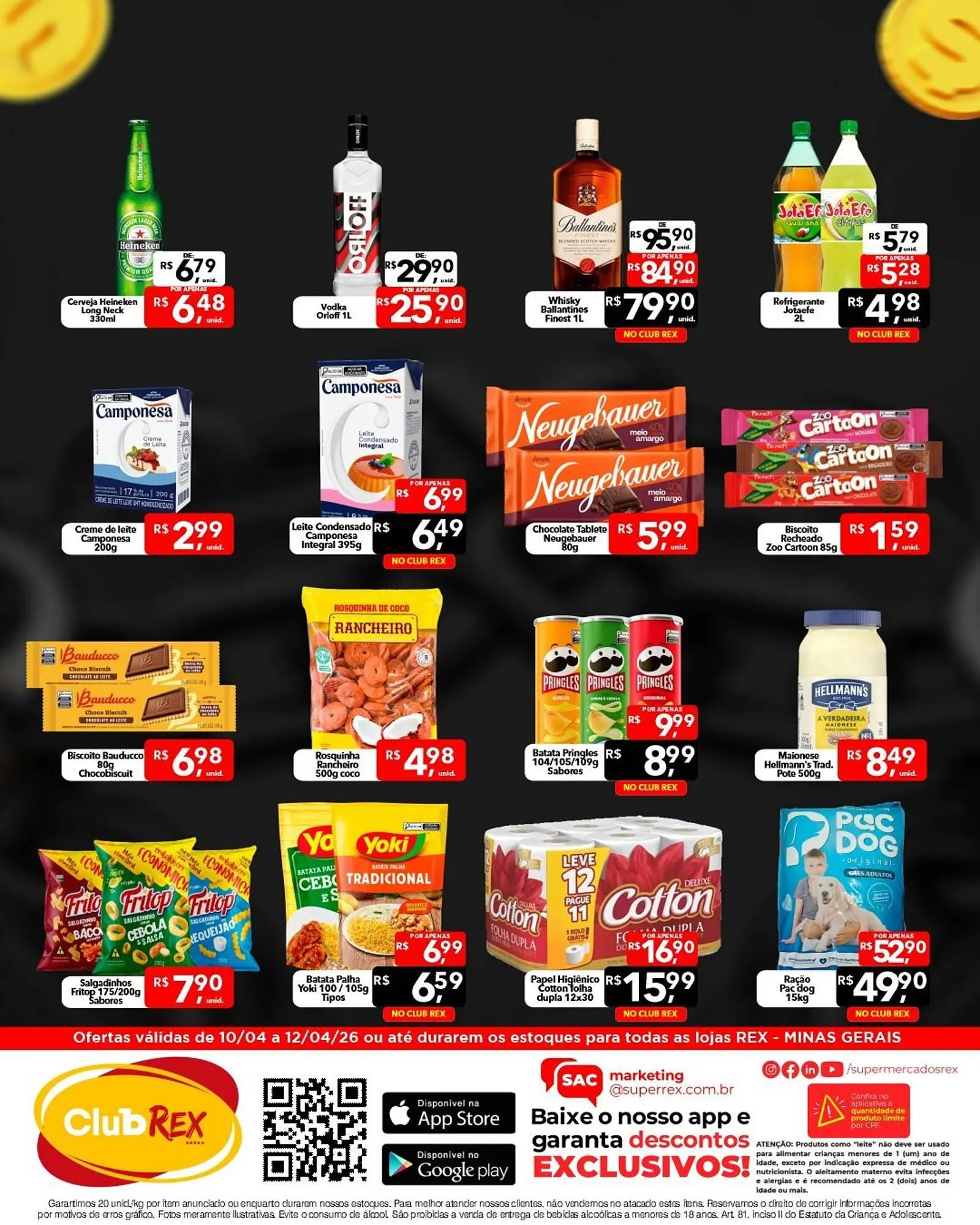 Encarte de Catálogo Supermercados Rex 10 de abril até 12 de abril 2026 - Pagina 2