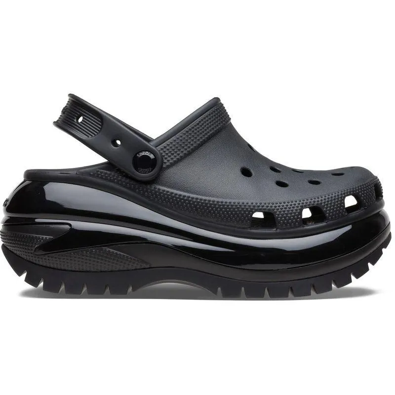 Sandália Crocs Classic Mega Crush Clog BLACK