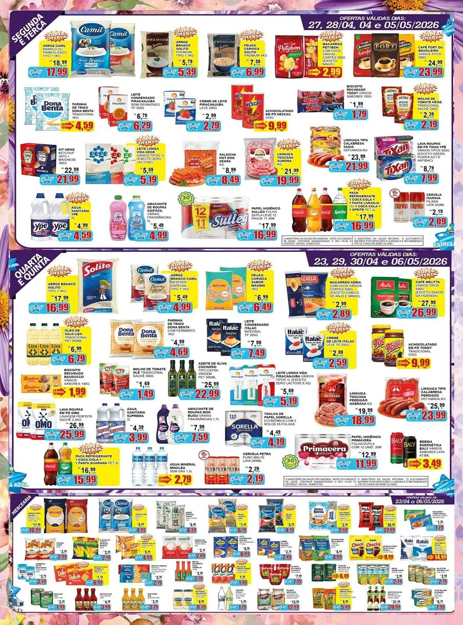 Encarte de Folheto Supermercado Estrela Azul 23 de abril até 6 de maio 2026 - Pagina 1
