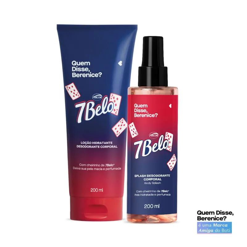 Combo 7Belo: Loção Corporal 200ml + Body Splash 200ml