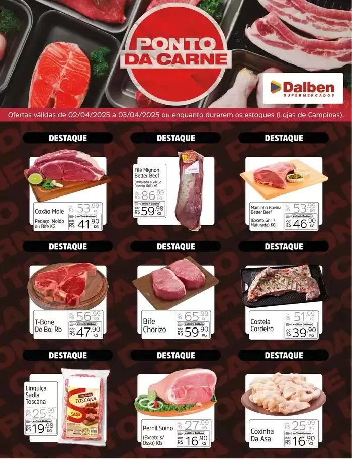 Encarte de Ponto Da Carne 2 de abril até 3 de abril 2025 - Pagina 1