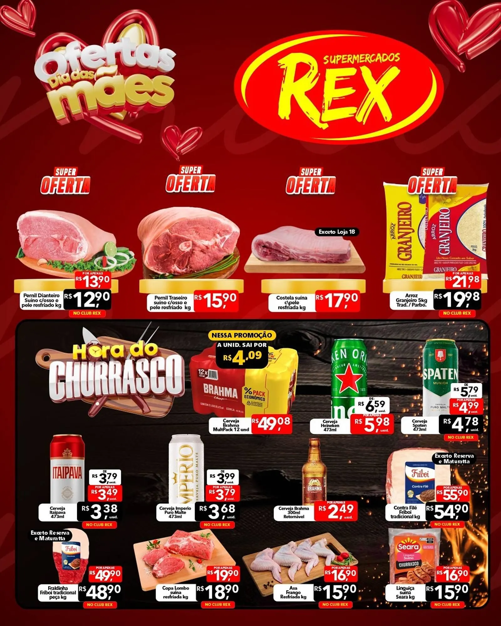 Encarte de Catálogo Supermercados Rex 8 de maio até 10 de maio 2026 - Pagina 1
