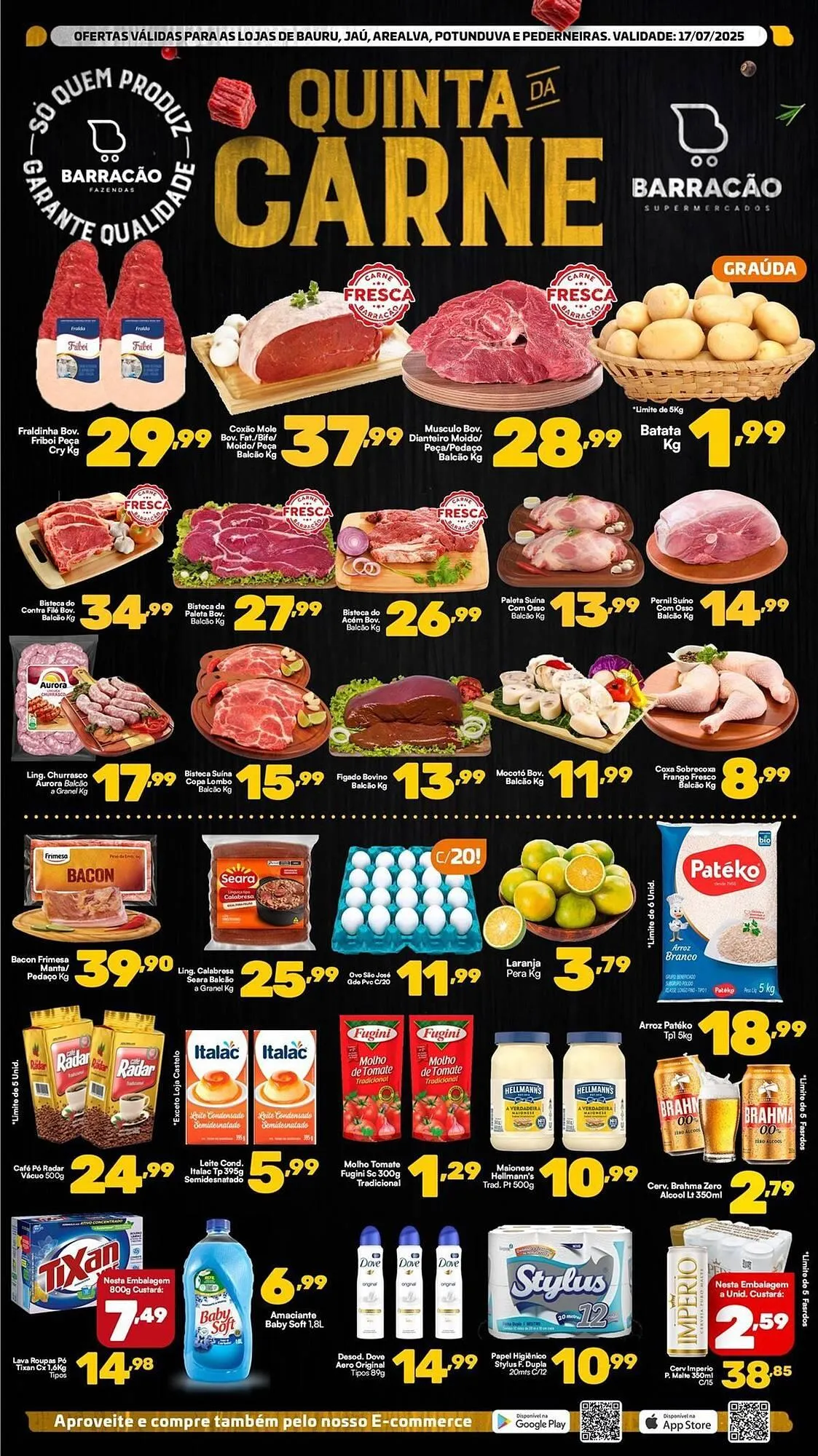 Encarte de Catálogo Barracão Supermercado 17 de julho até 20 de julho 2025 - Pagina 4