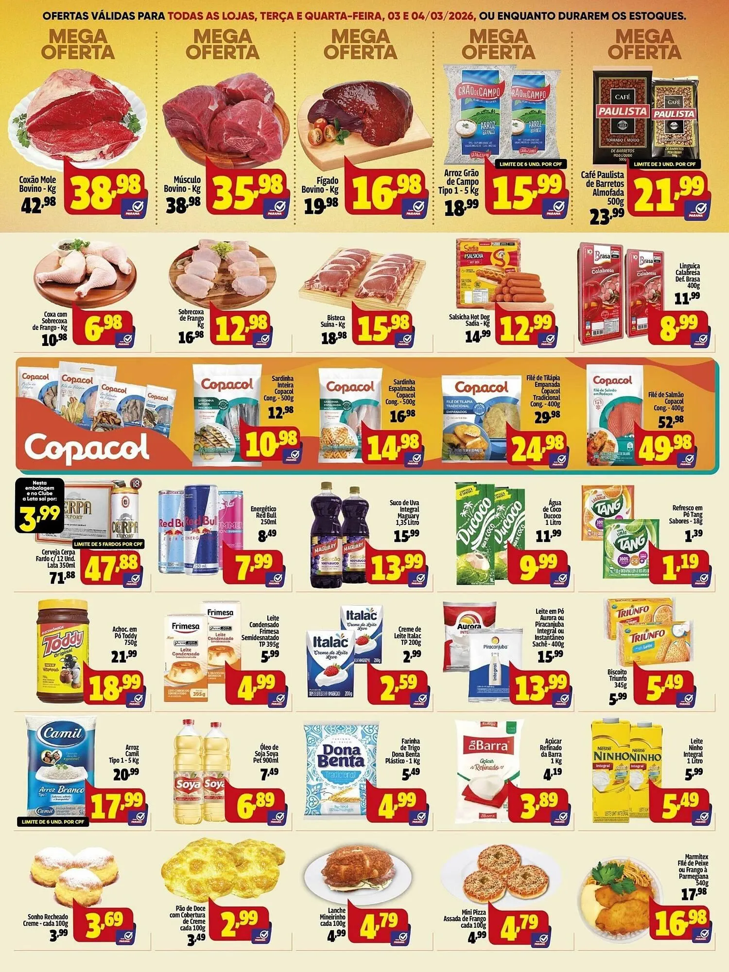 Encarte de Folheto Supermercado Paraná 2 de março até 4 de março 2026 - Pagina 3