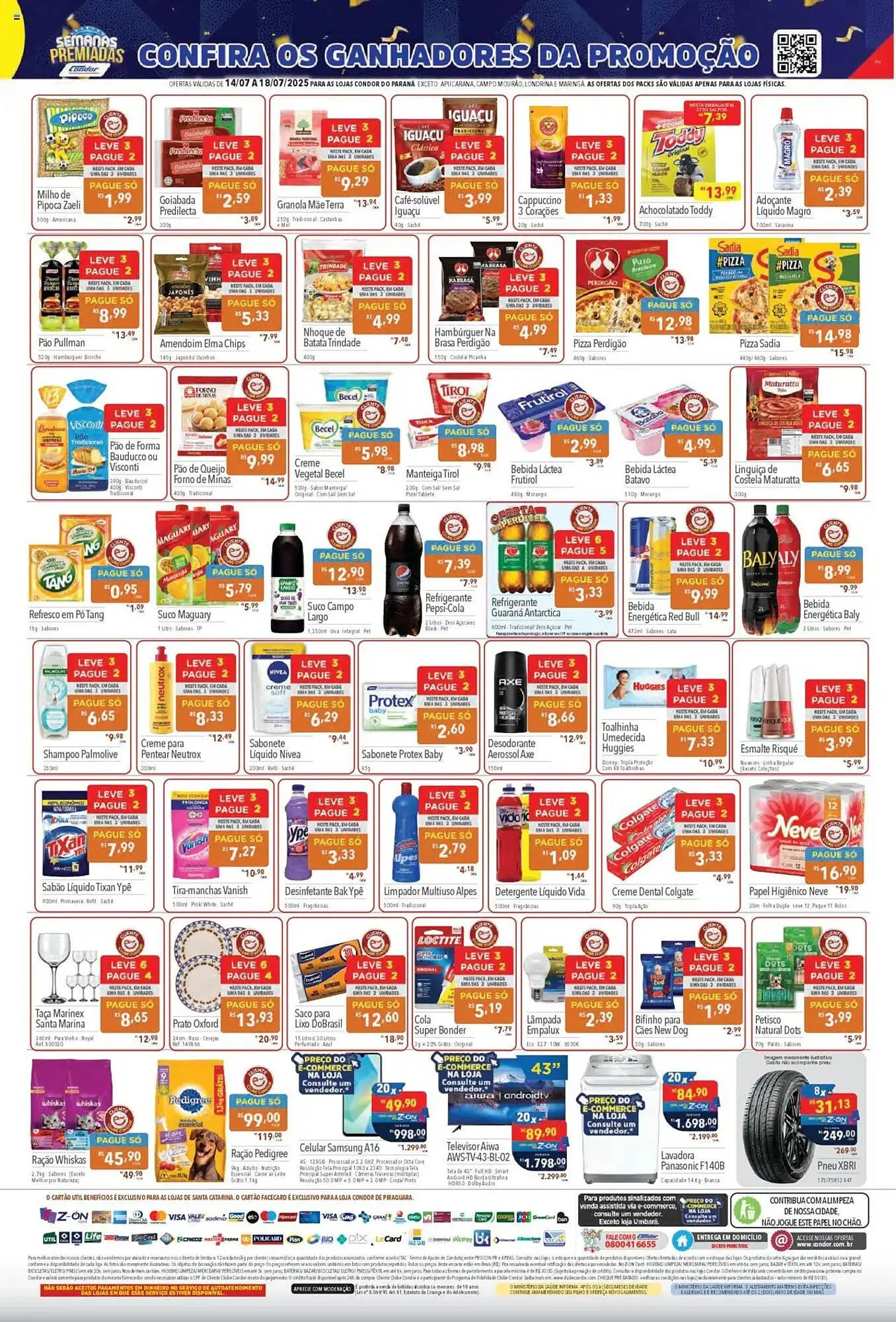 Encarte de Catálogo Supermercados Condor 14 de julho até 18 de julho 2025 - Pagina 2
