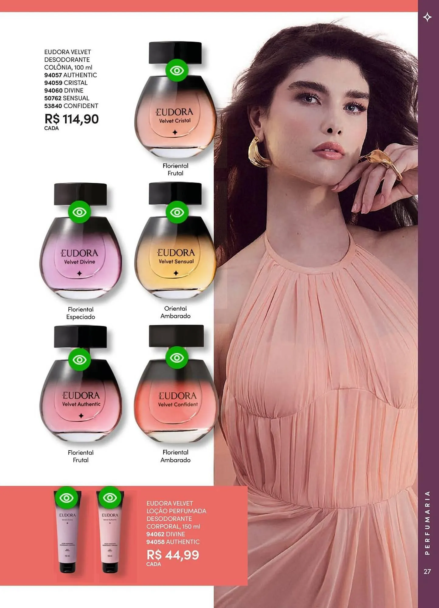 Encarte de Catálogo Eudora 23 de abril até 30 de junho 2025 - Pagina 33