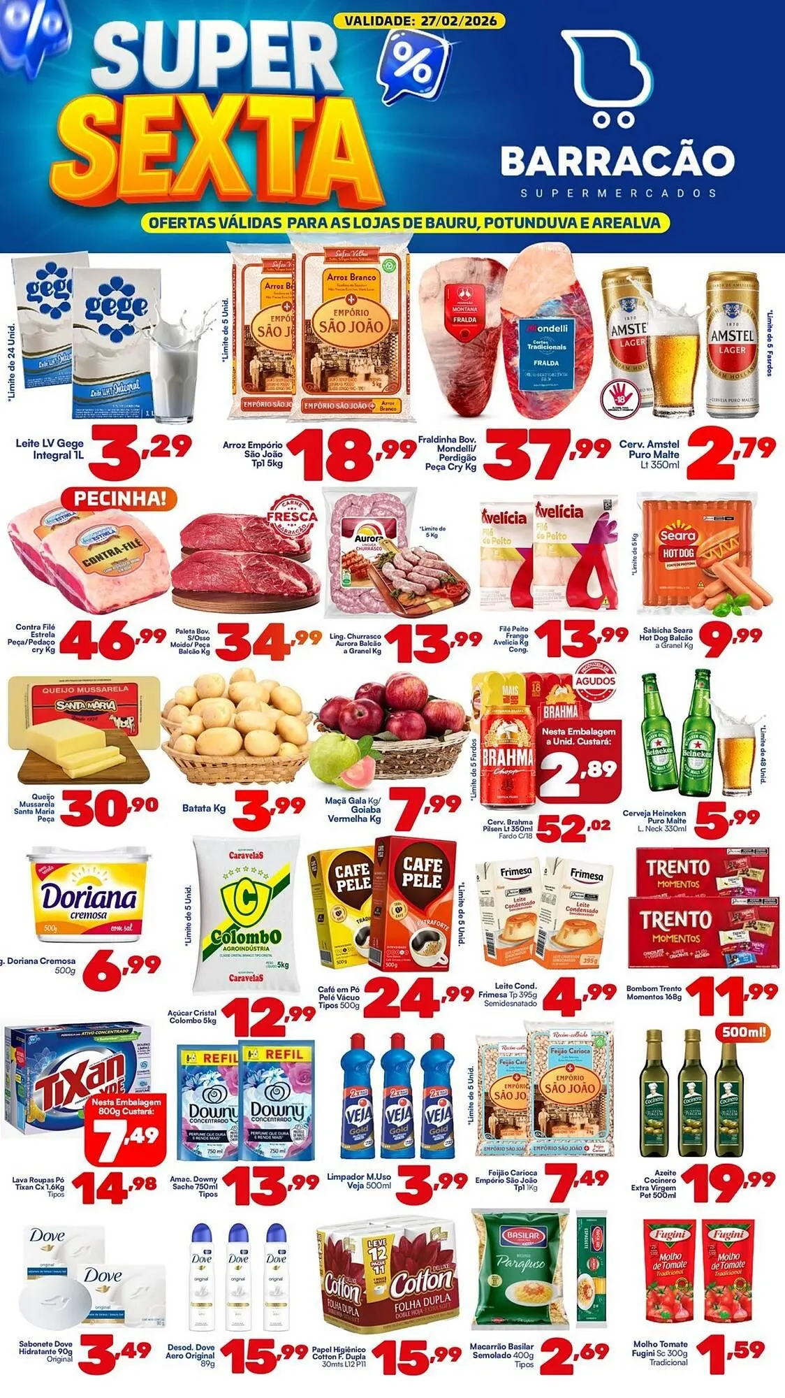 Encarte de Catálogo Barracão Supermercado 27 de fevereiro até 27 de fevereiro 2026 - Pagina 1