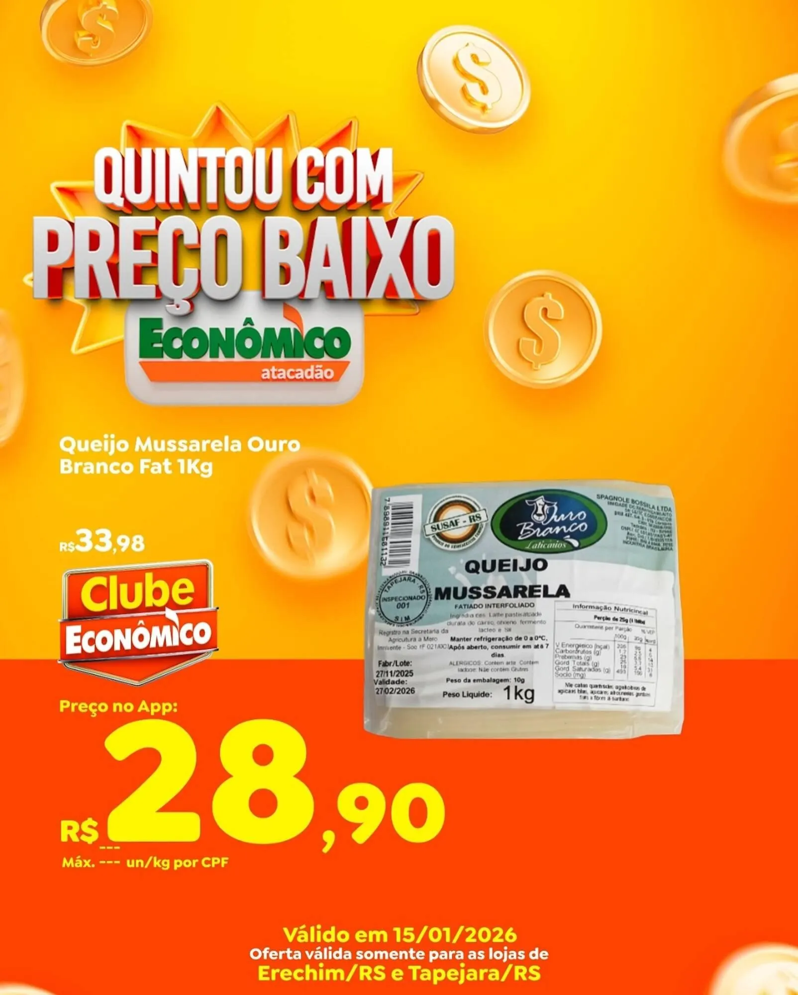 Encarte de Catálogo Econômico Atacadão 15 de janeiro até 15 de janeiro 2026 - Pagina 3