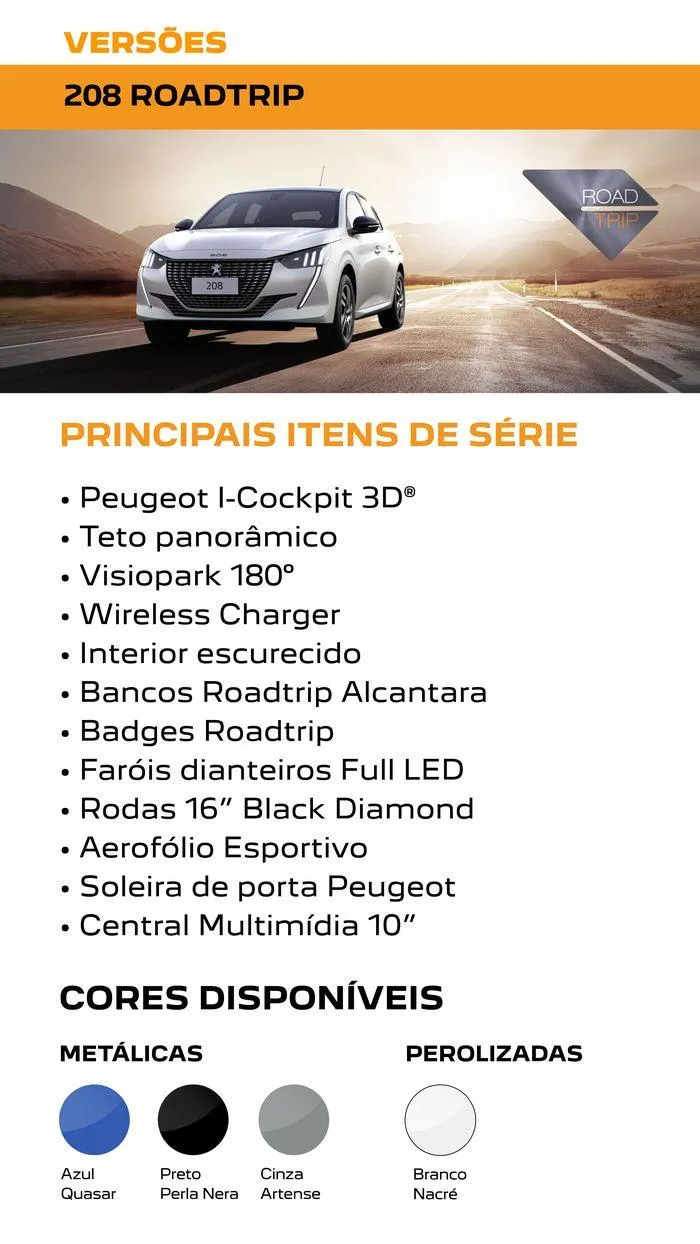 Encarte de PEUGEOT 208 ROADTRIP 18 de abril até 18 de abril 2025 - Pagina 16