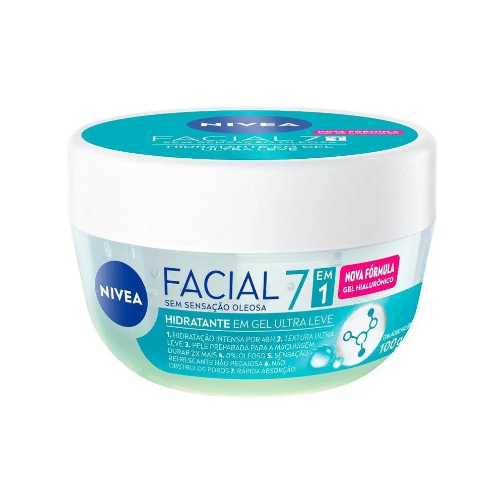 Hidratante Facial em Gel Nivea Ultraleve 7 em 1 100g