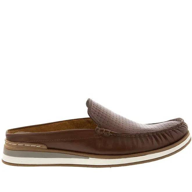 Mocassim Mule Democrata Denim Scott Couro Marrom