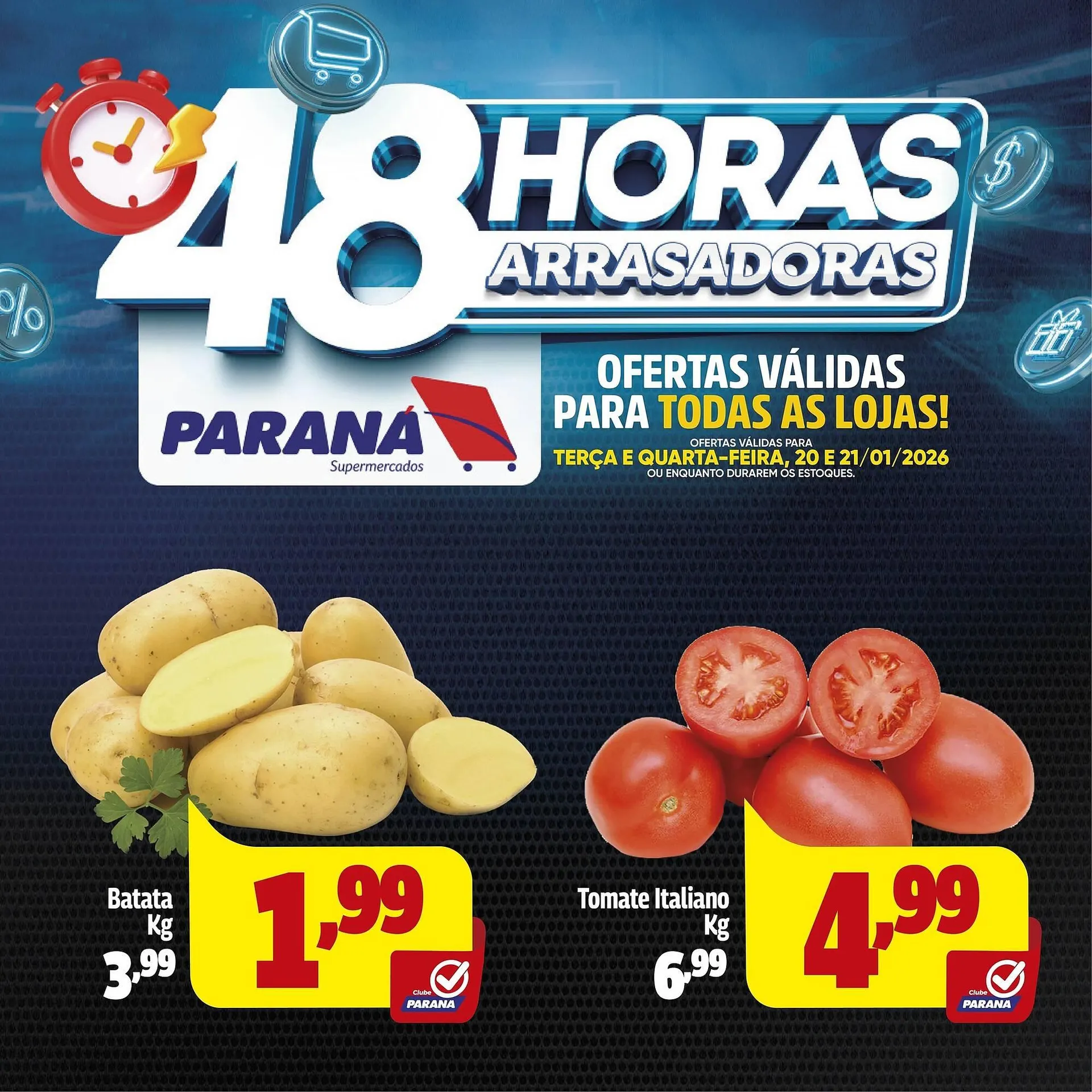 Encarte de Folheto Supermercado Paraná 20 de janeiro até 21 de janeiro 2026 - Pagina 1