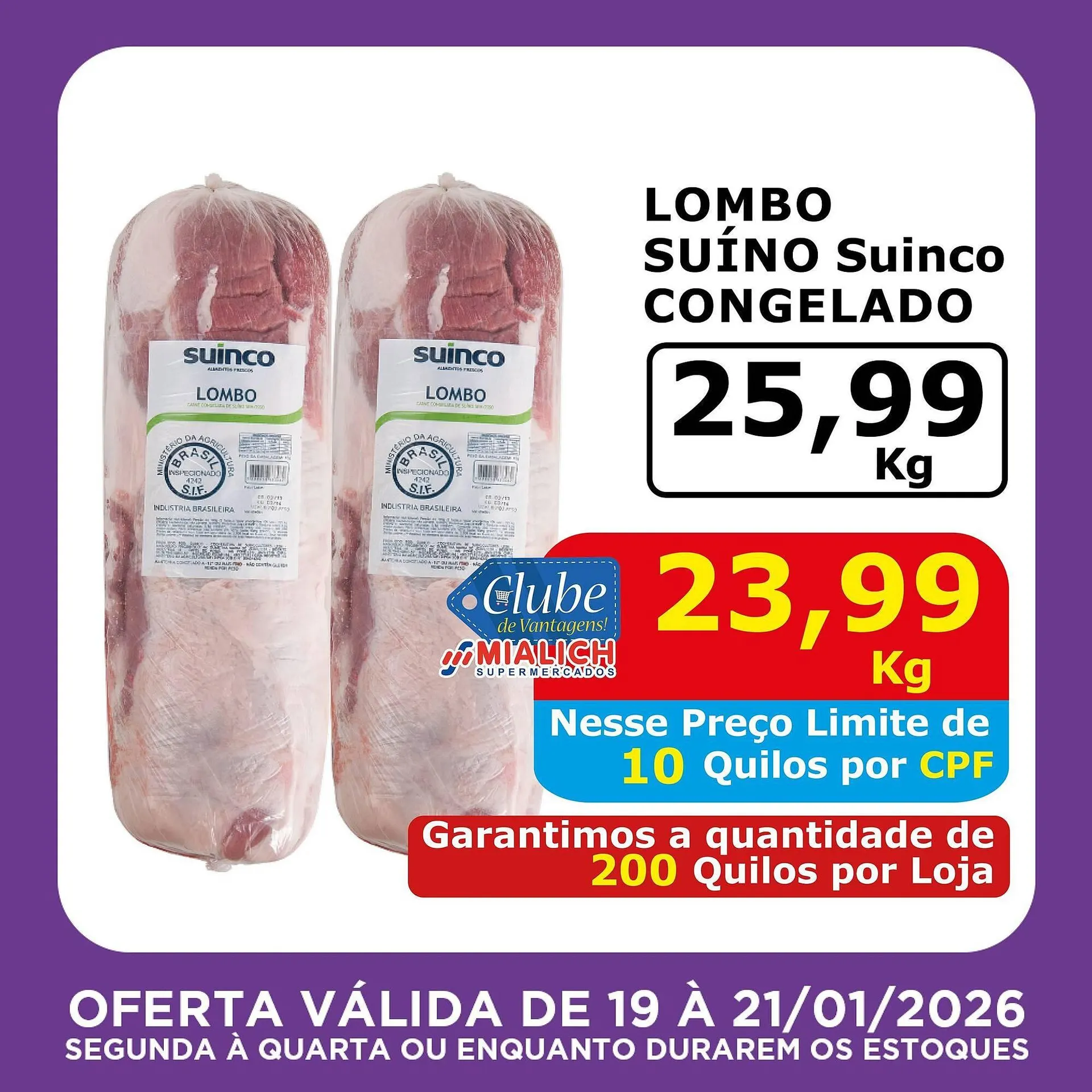 Encarte de Catálogo Mialich Supermercados 19 de janeiro até 21 de janeiro 2026 - Pagina 4