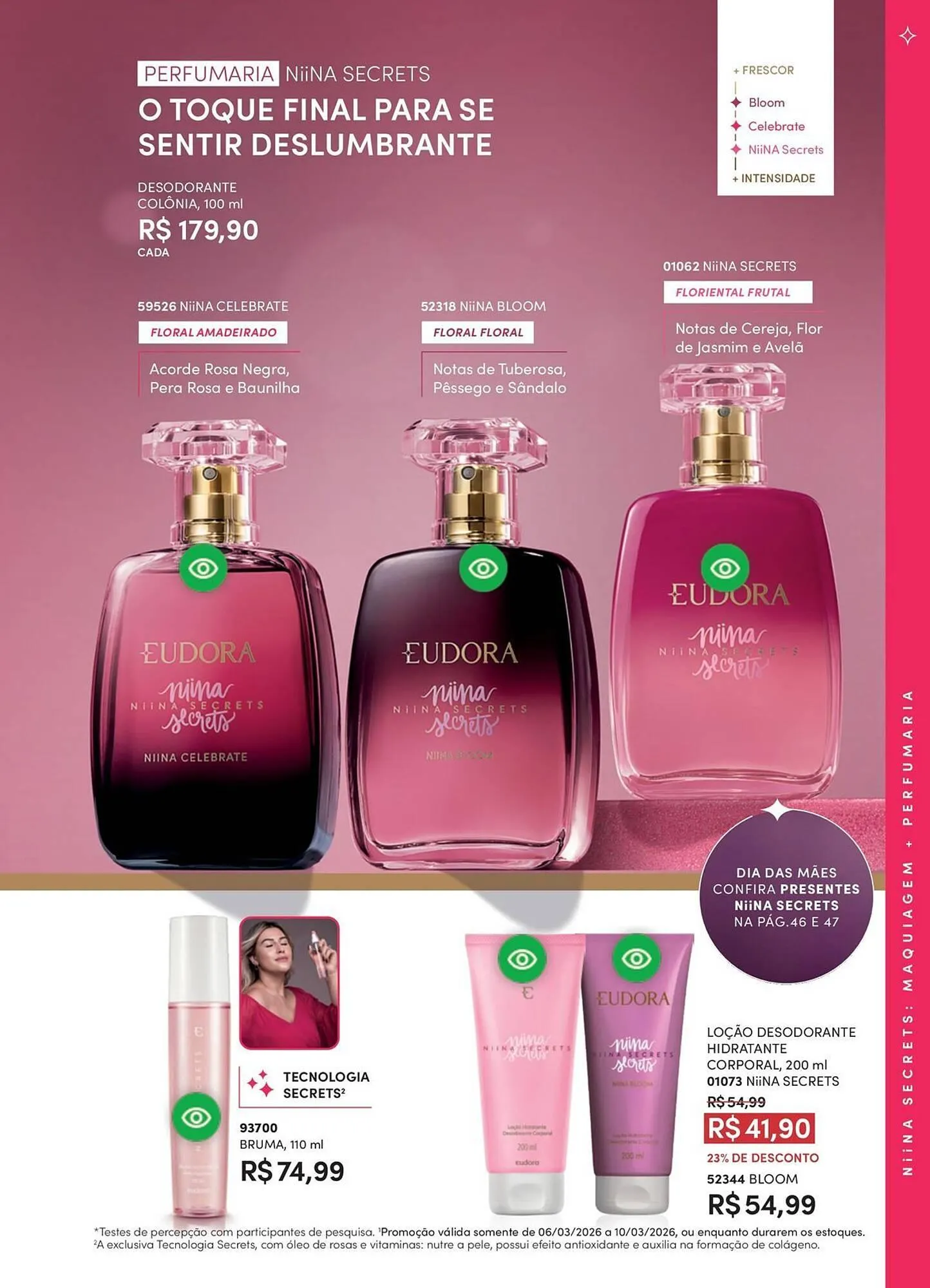 Encarte de Catálogo Eudora 1 de abril até 1 de maio 2026 - Pagina 39