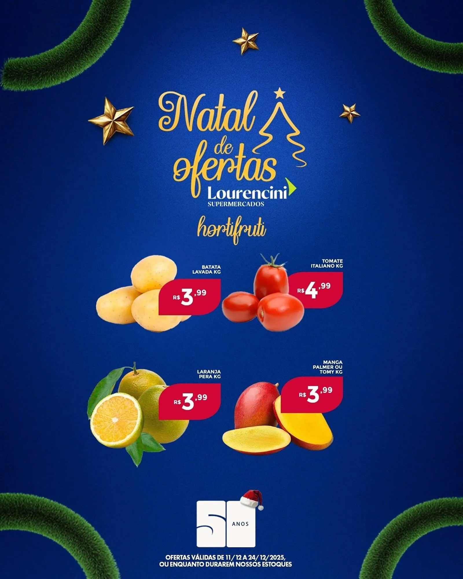 Encarte de Catálogo Lourencini Supermercados 20 de dezembro até 24 de dezembro 2025 - Pagina 1