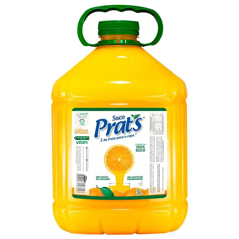 Suco Prats Integral Laranja 3lt