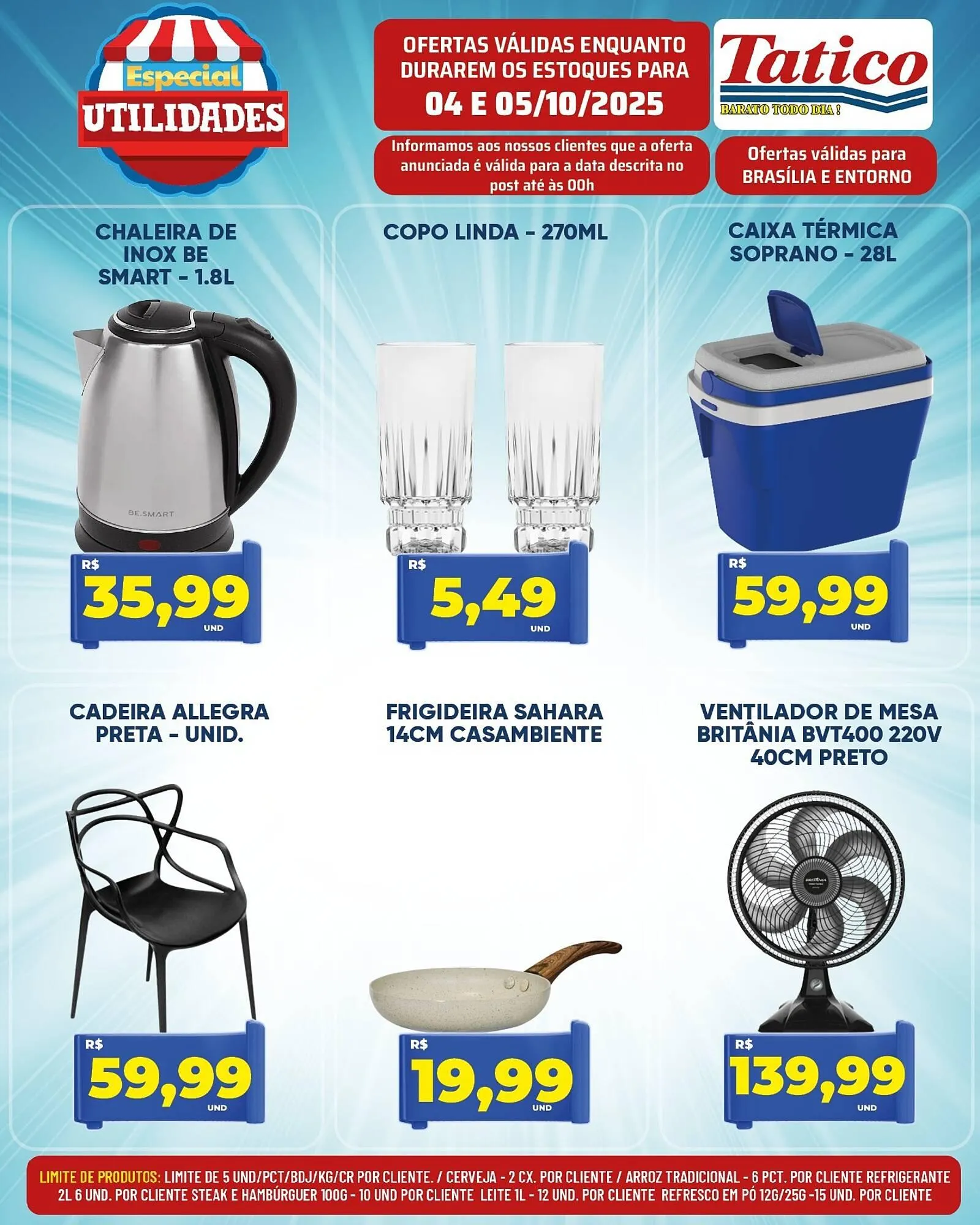 Encarte de Tabloide Tatico 4 de outubro até 5 de outubro 2025 - Pagina 1