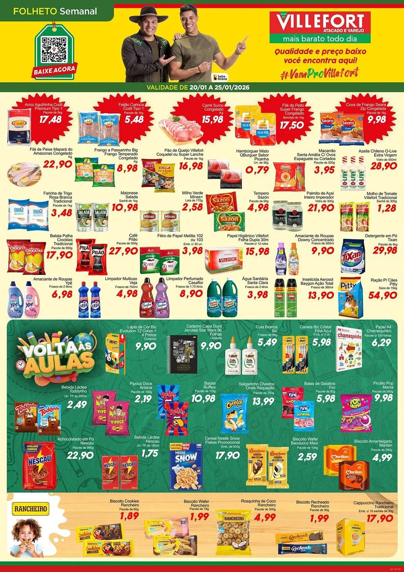 Encarte de Catálogo Villefort Atacadista 20 de janeiro até 25 de janeiro 2026 - Pagina 1