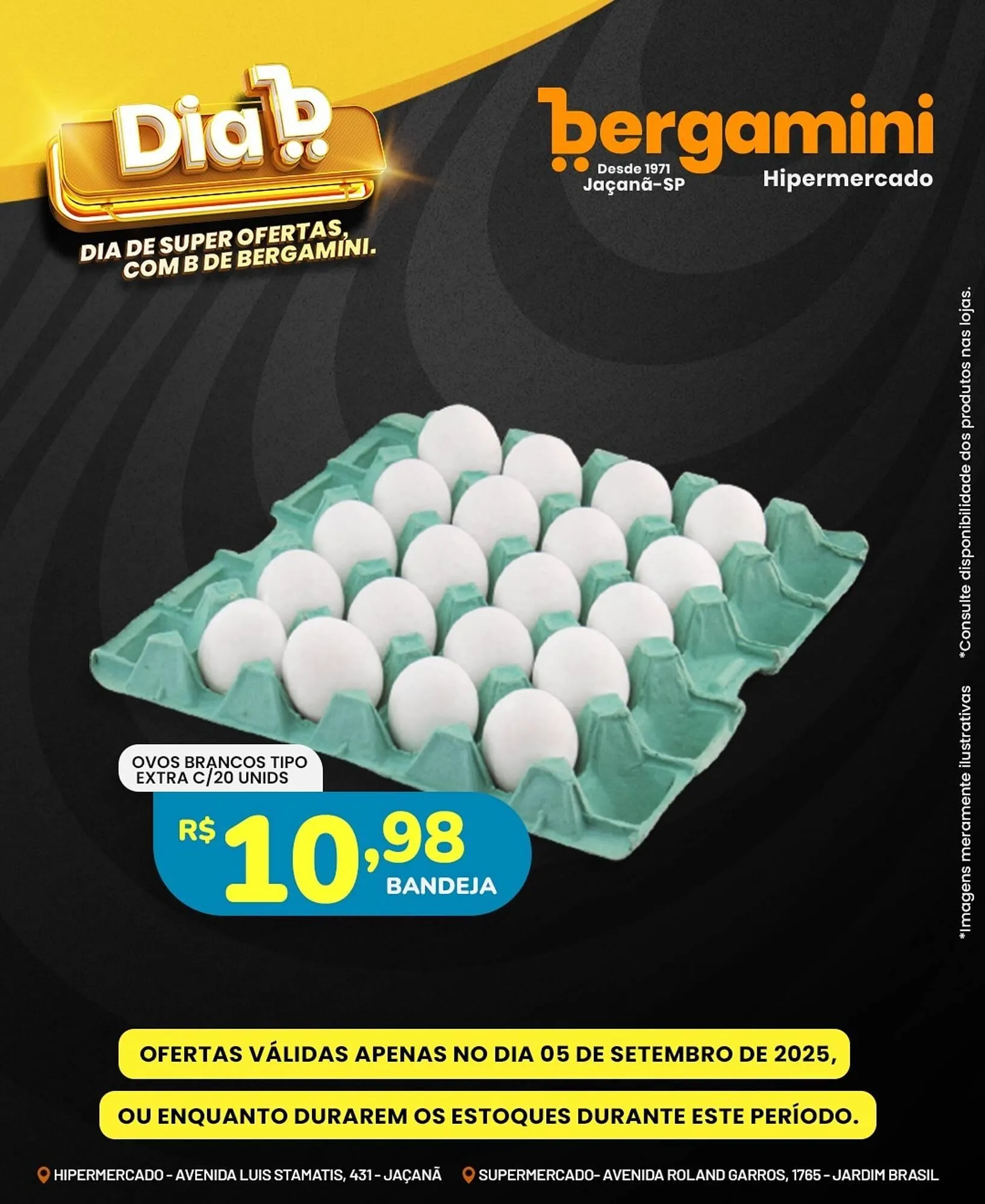 Encarte de Catálogo Supermercado Bergamini 5 de setembro até 5 de setembro 2025 - Pagina 1