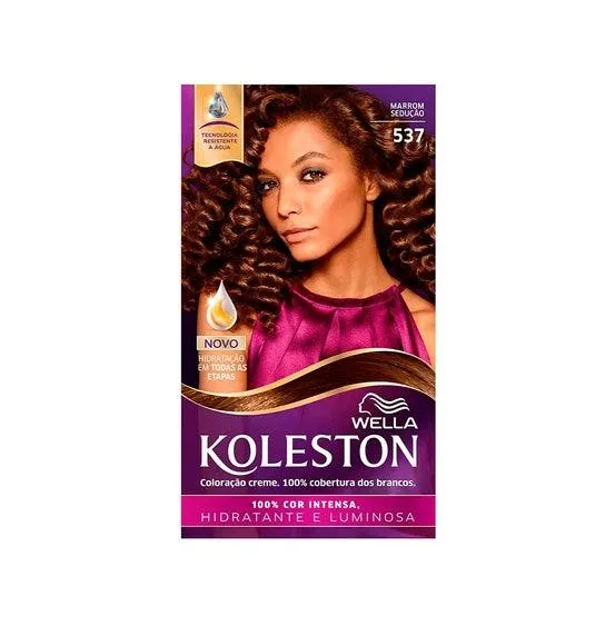 TINTURA KOLESTON KIT 5.37 MARROM SEDUCAO