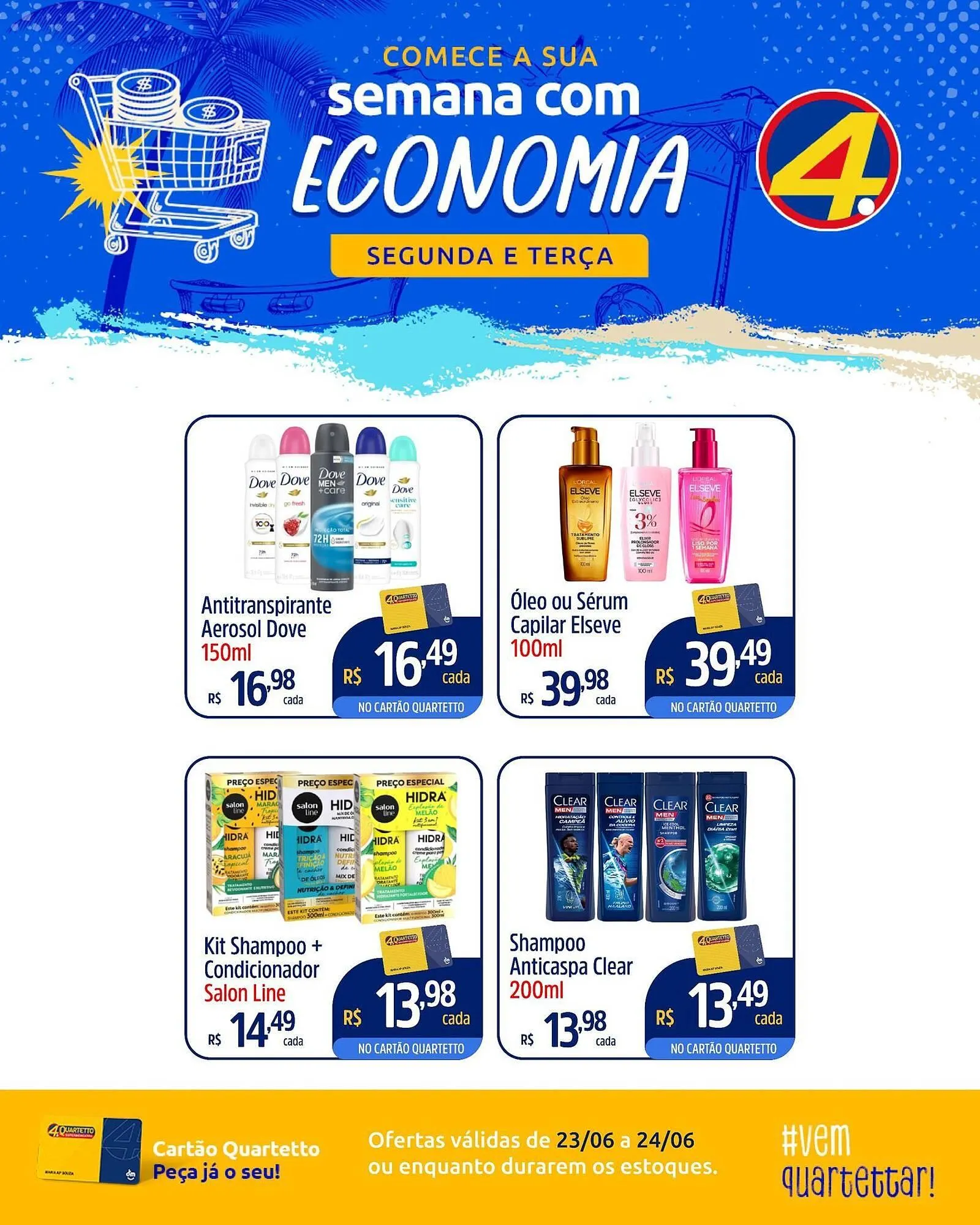 Encarte de Catálogo Quartetto Supermercados 23 de junho até 24 de junho 2025 - Pagina 4
