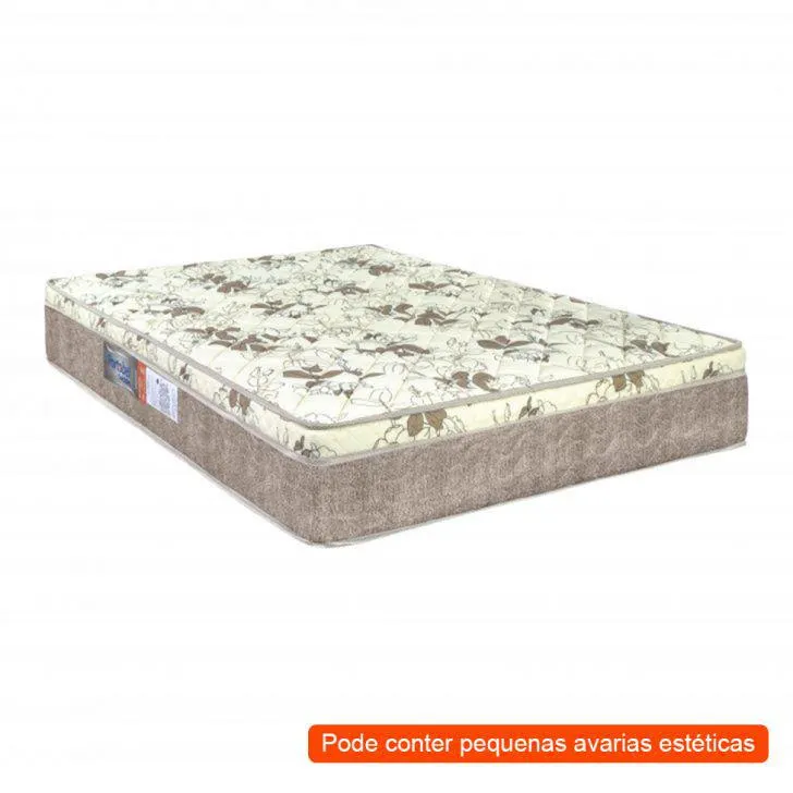 [OUTLET] Colchão Casal de Espuma D33 Orthopedic (25x138x188) Bege