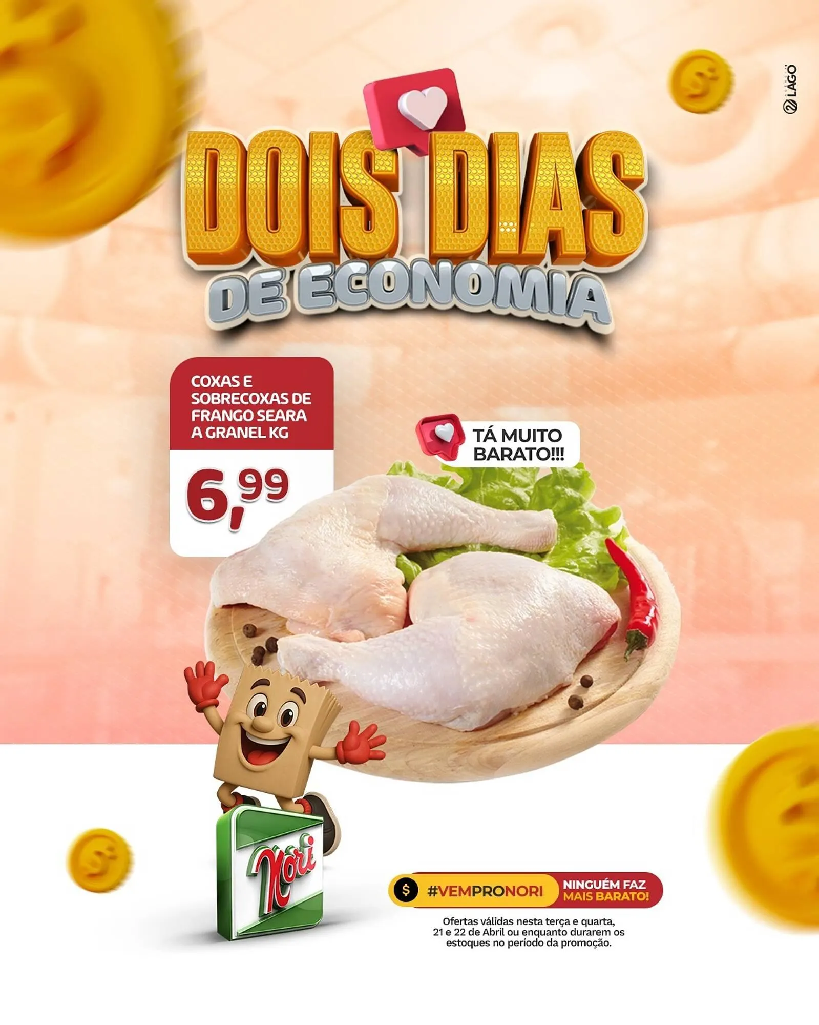 Encarte de Catálogo Supermercados Nori 21 de abril até 22 de abril 2026 - Pagina 1