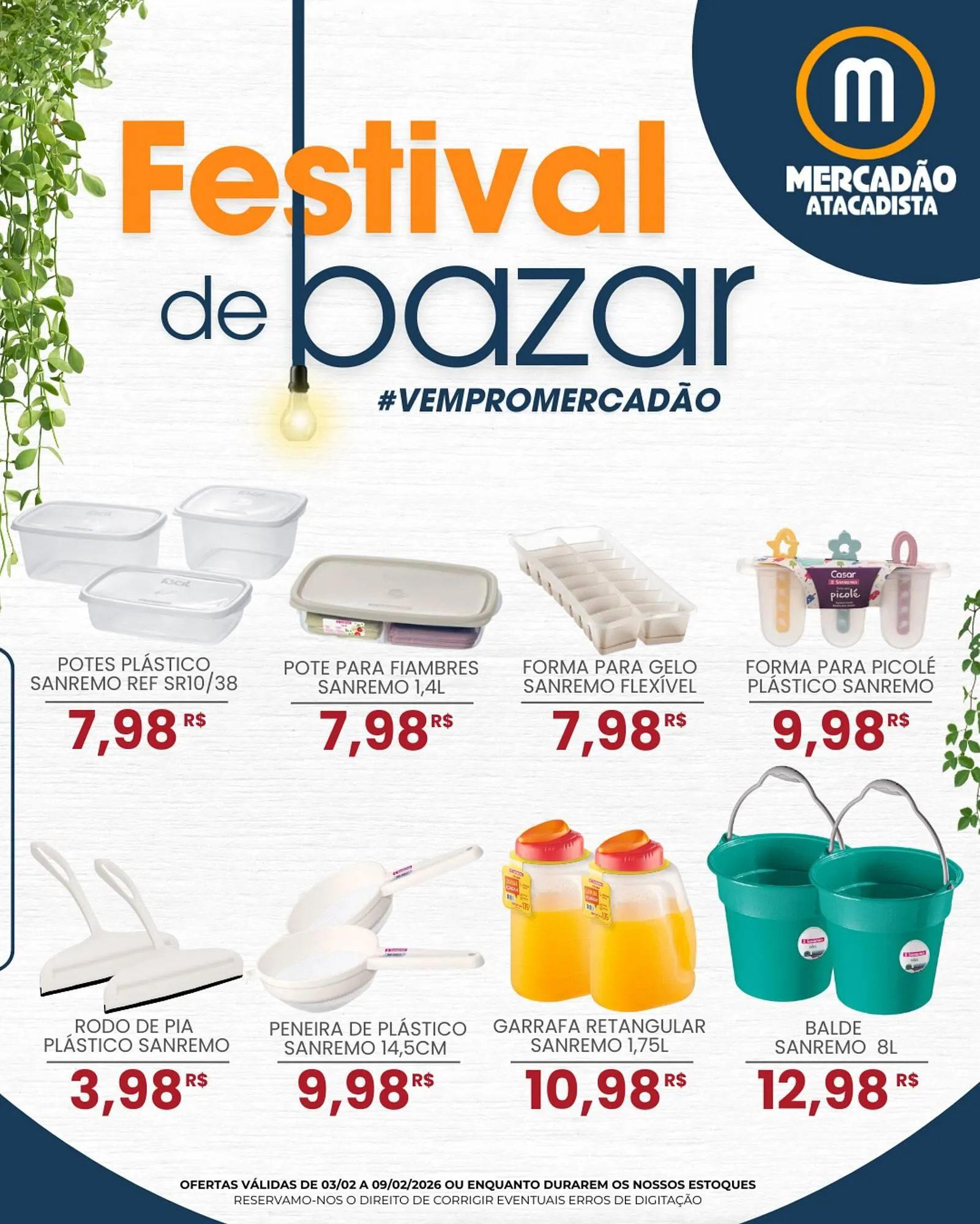 Encarte de Folheto Mercadão Atacadista 4 de fevereiro até 20 de fevereiro 2026 - Pagina 1