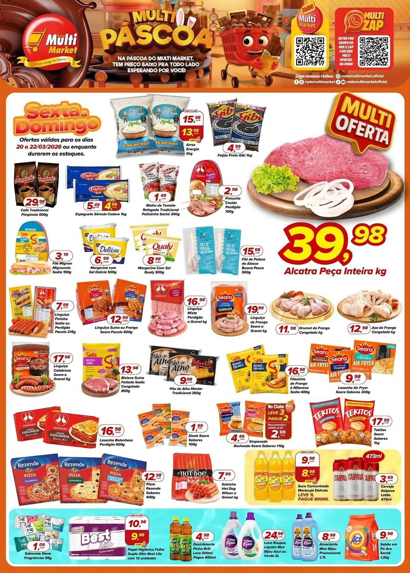 Encarte de Encarte Rede Multi Market 20 de março até 22 de março 2026 - Pagina 1