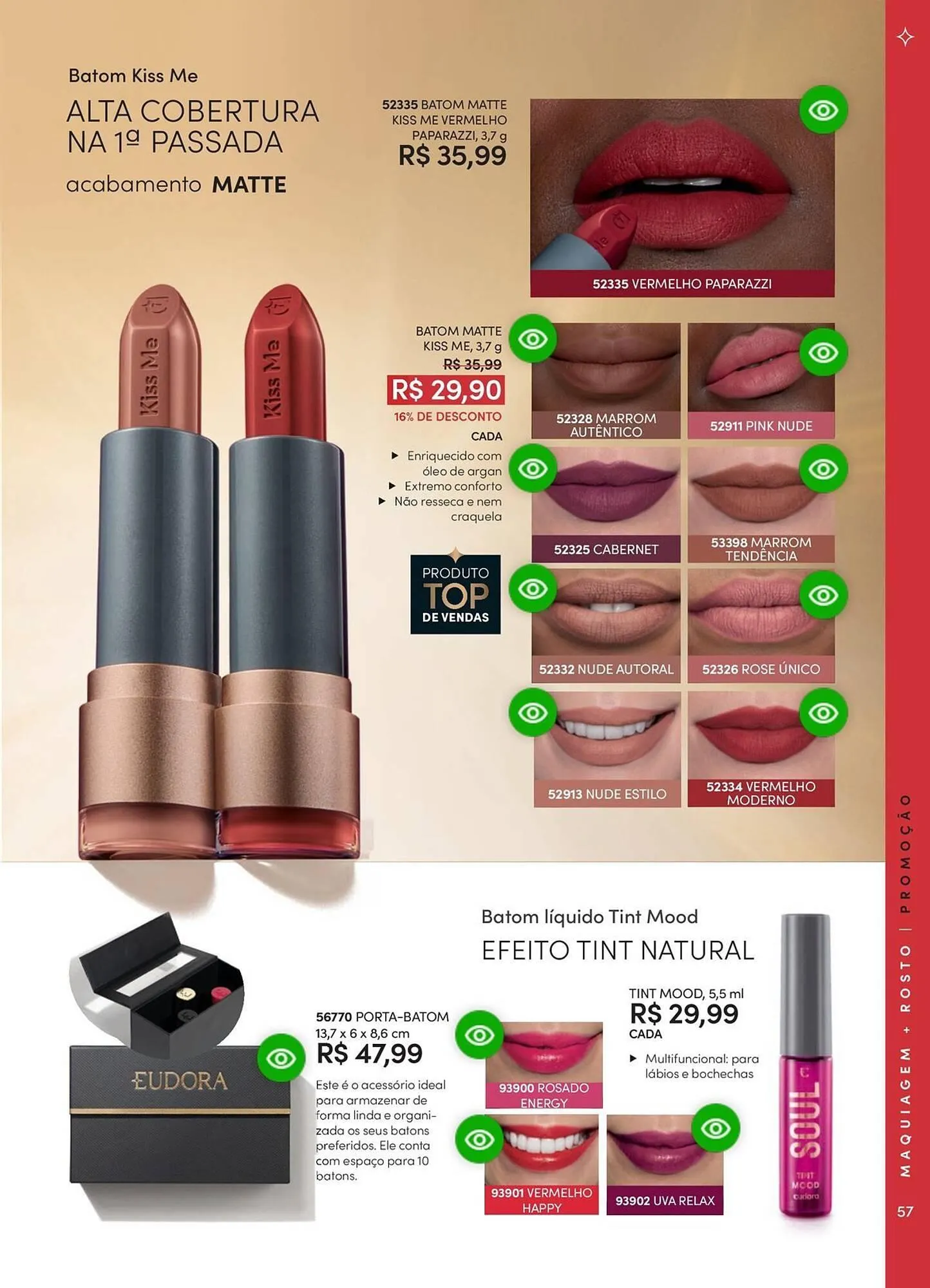 Encarte de Catálogo Eudora 23 de abril até 30 de junho 2025 - Pagina 63