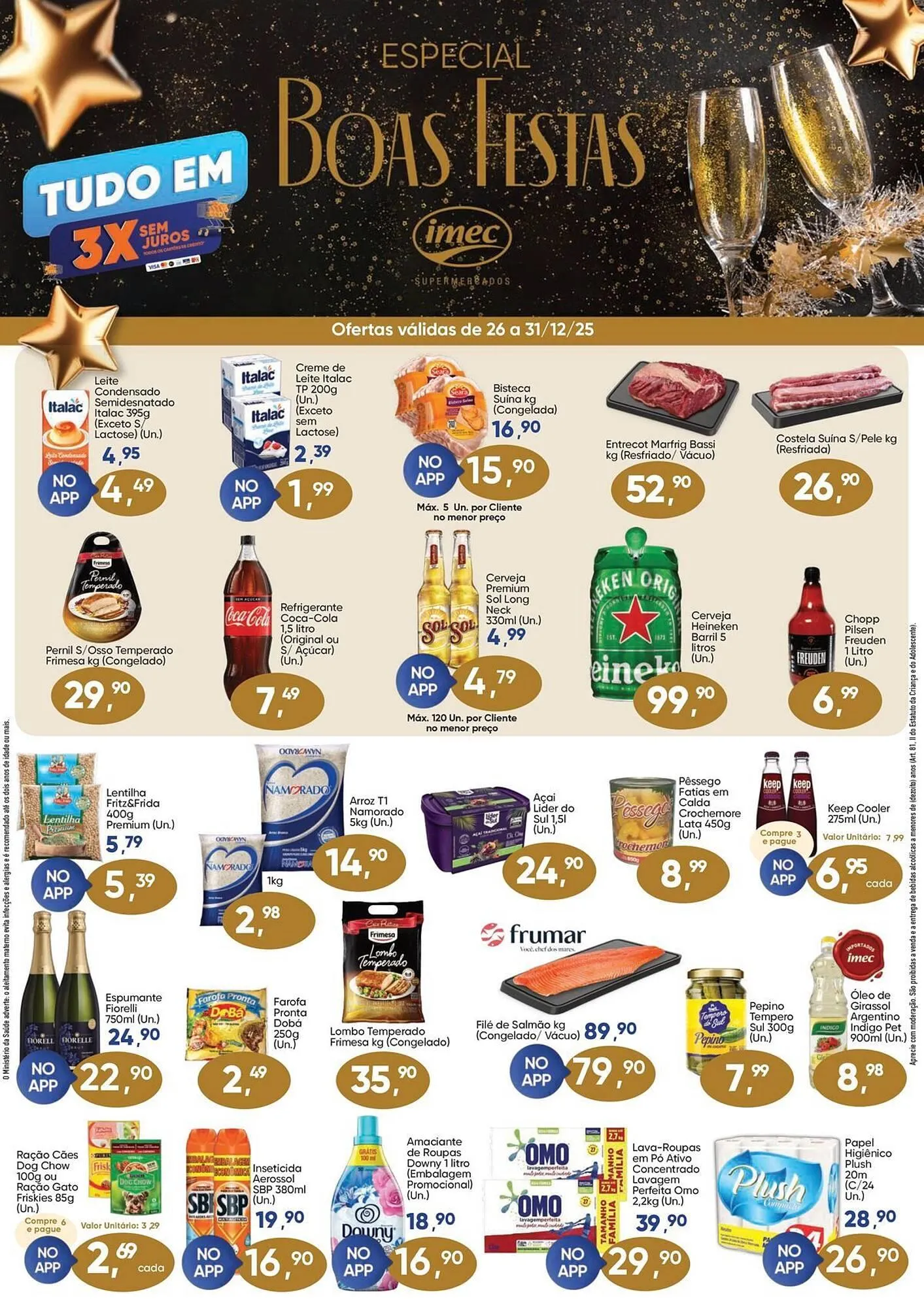 Encarte de Catálogo Imec Supermercados 29 de dezembro até 31 de dezembro 2025 - Pagina 1