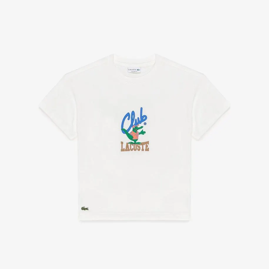 Camiseta Infantil com Mascote Lacoste