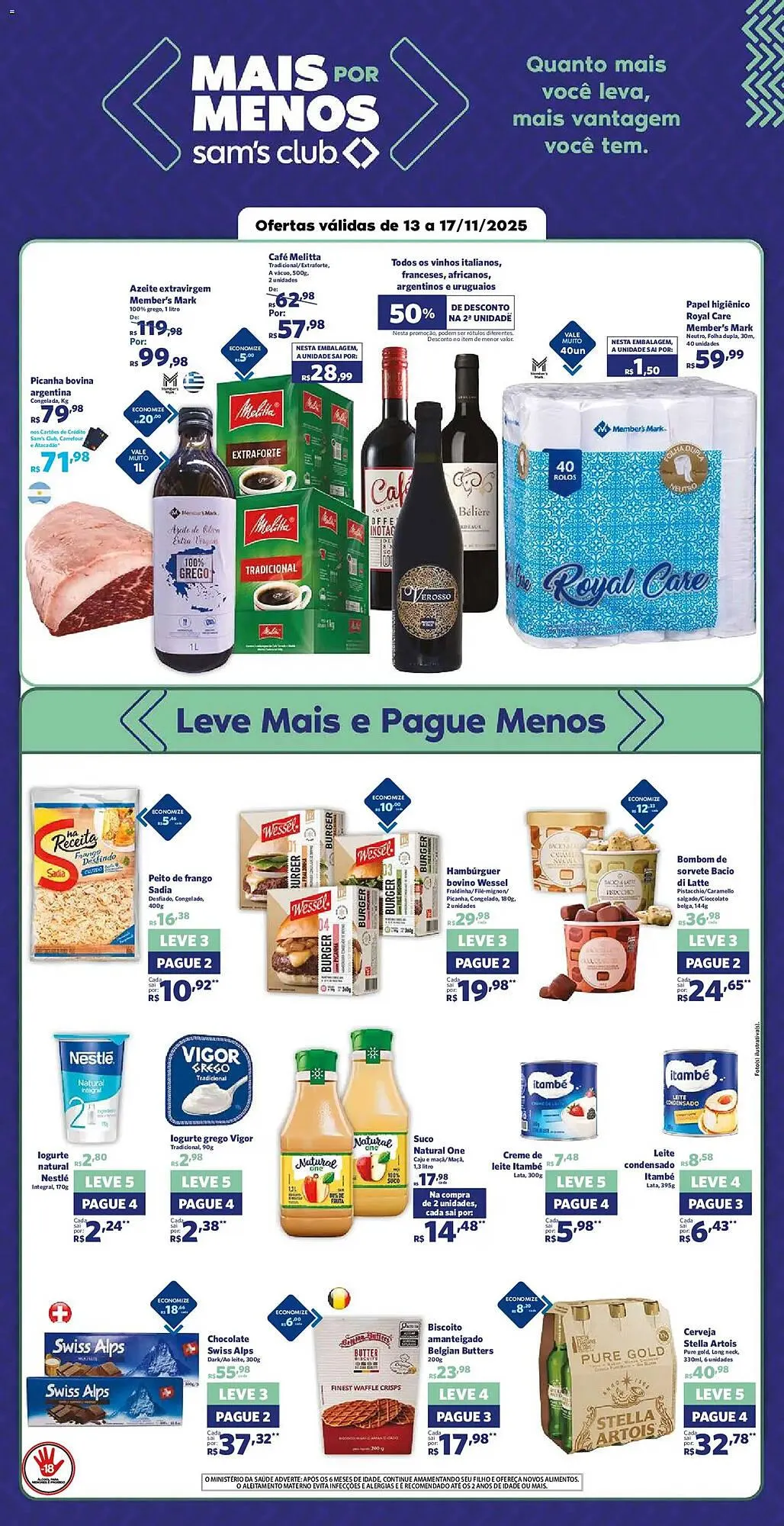 Encarte de Folheto Sam's Club 13 de novembro até 18 de novembro 2025 - Pagina 1