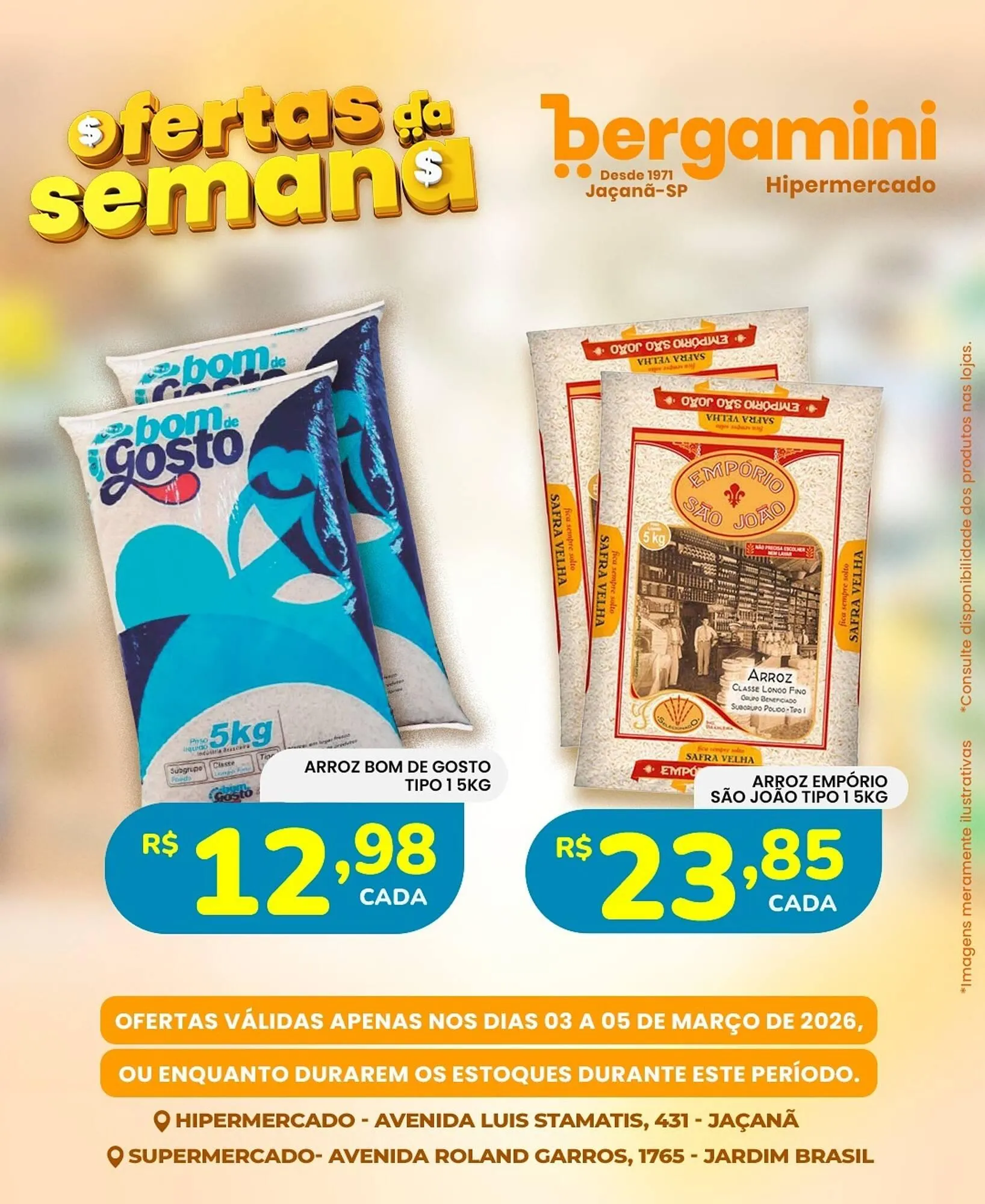 Encarte de Catálogo Supermercado Bergamini 3 de março até 5 de março 2026 - Pagina 1