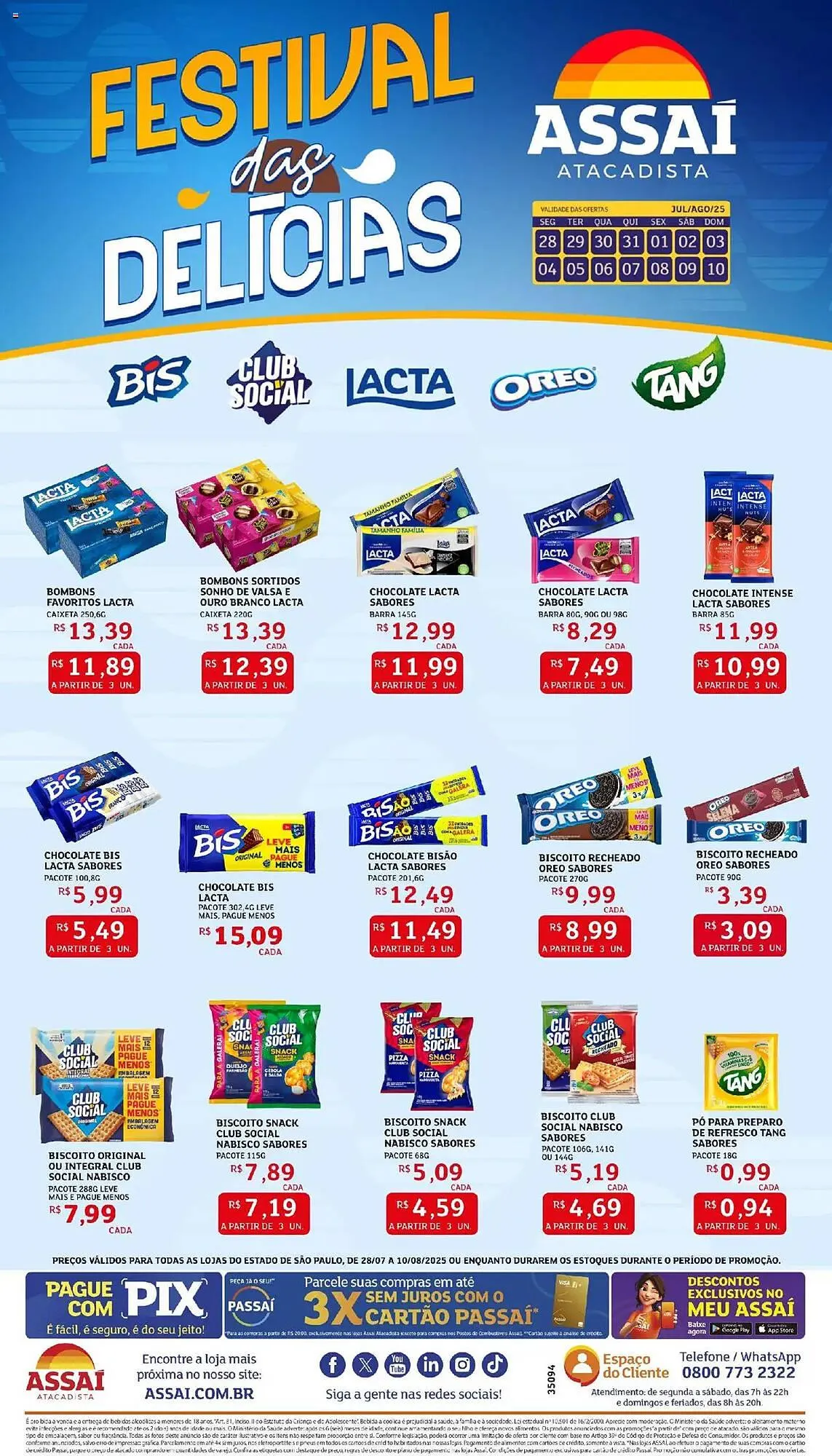 Encarte de Catálogo Assaí Atacadista 28 de julho até 10 de agosto 2025 - Pagina 1