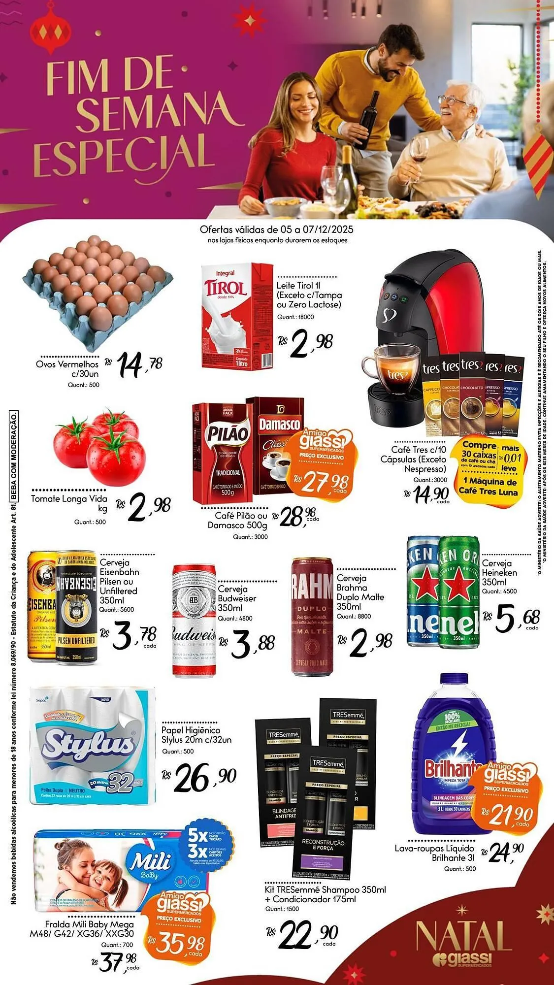 Encarte de Encarte Giassi Supermercados 5 de dezembro até 7 de dezembro 2025 - Pagina 2
