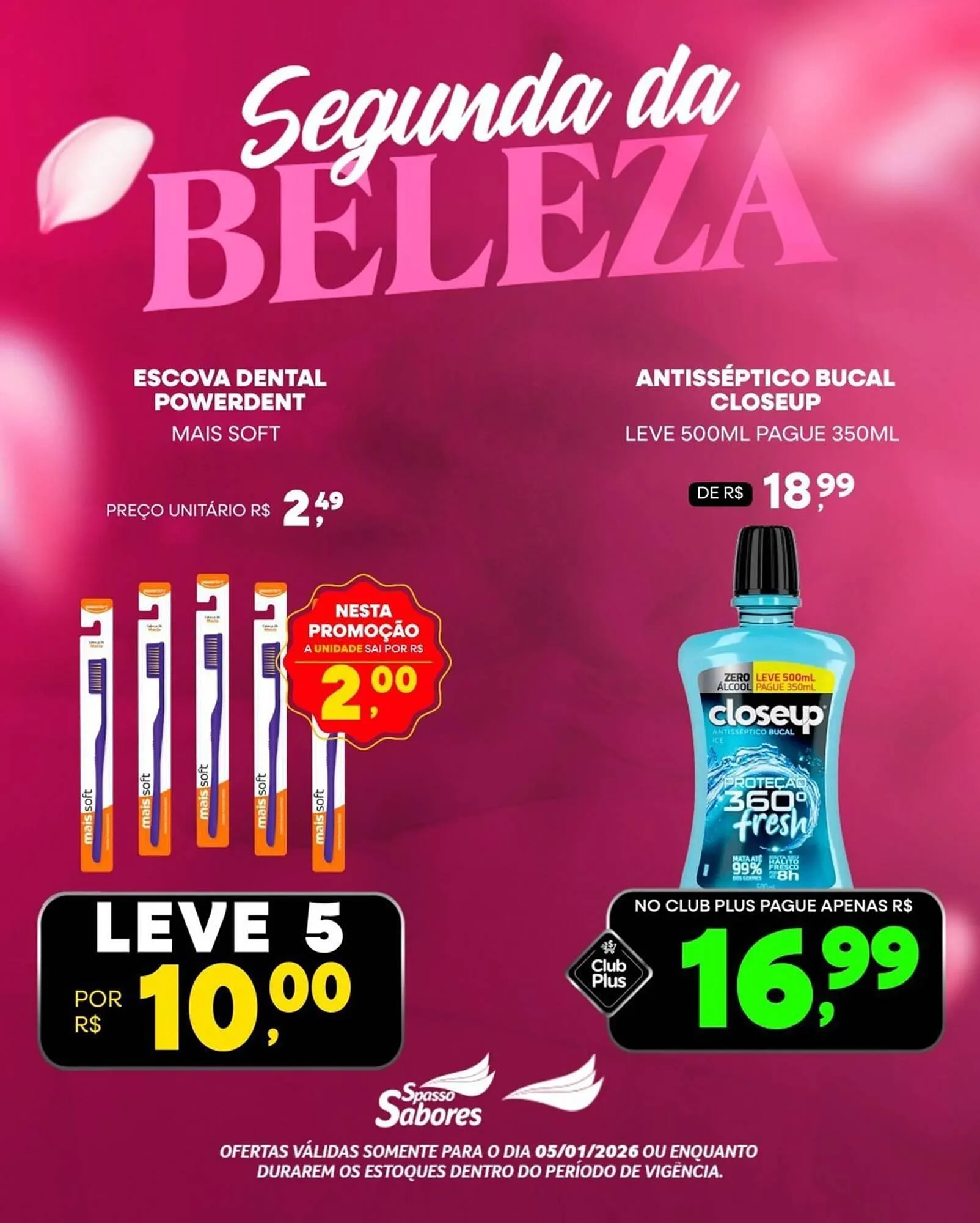 Encarte de Folheto Spasso Sabores 5 de janeiro até 18 de janeiro 2026 - Pagina 2