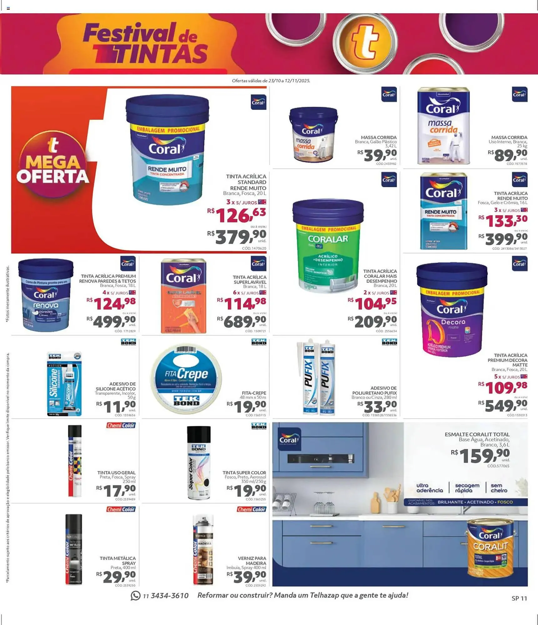 Encarte de Catálogo Telhanorte 23 de outubro até 12 de novembro 2025 - Pagina 11
