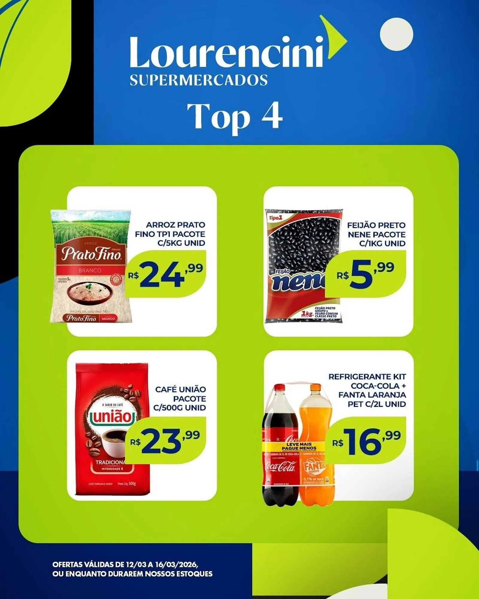 Encarte de Catálogo Lourencini Supermercados 13 de março até 16 de março 2026 - Pagina 2
