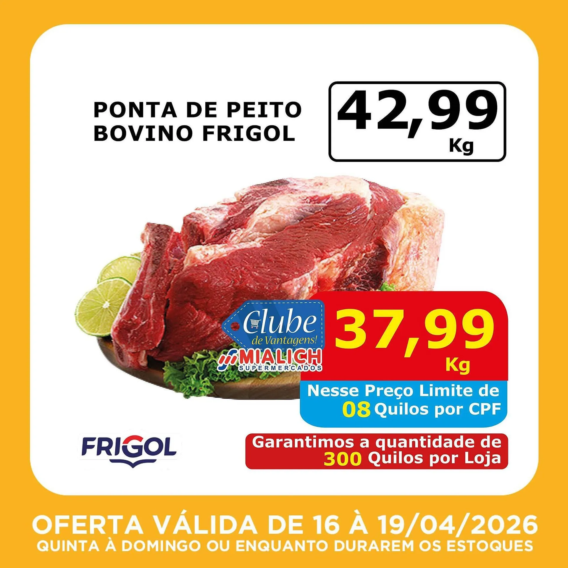 Encarte de Catálogo Mialich Supermercados 16 de abril até 19 de abril 2026 - Pagina 3