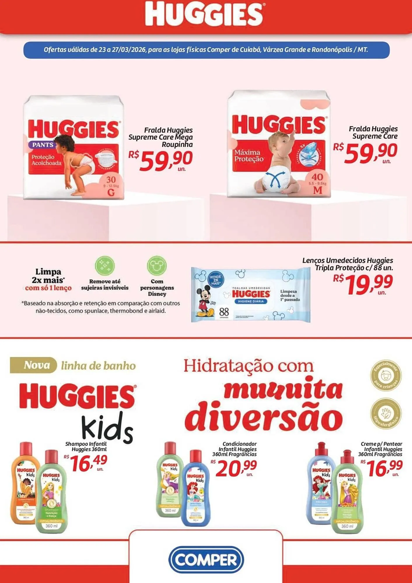 Encarte de Folheto Comper 23 de março até 27 de março 2026 - Pagina 1