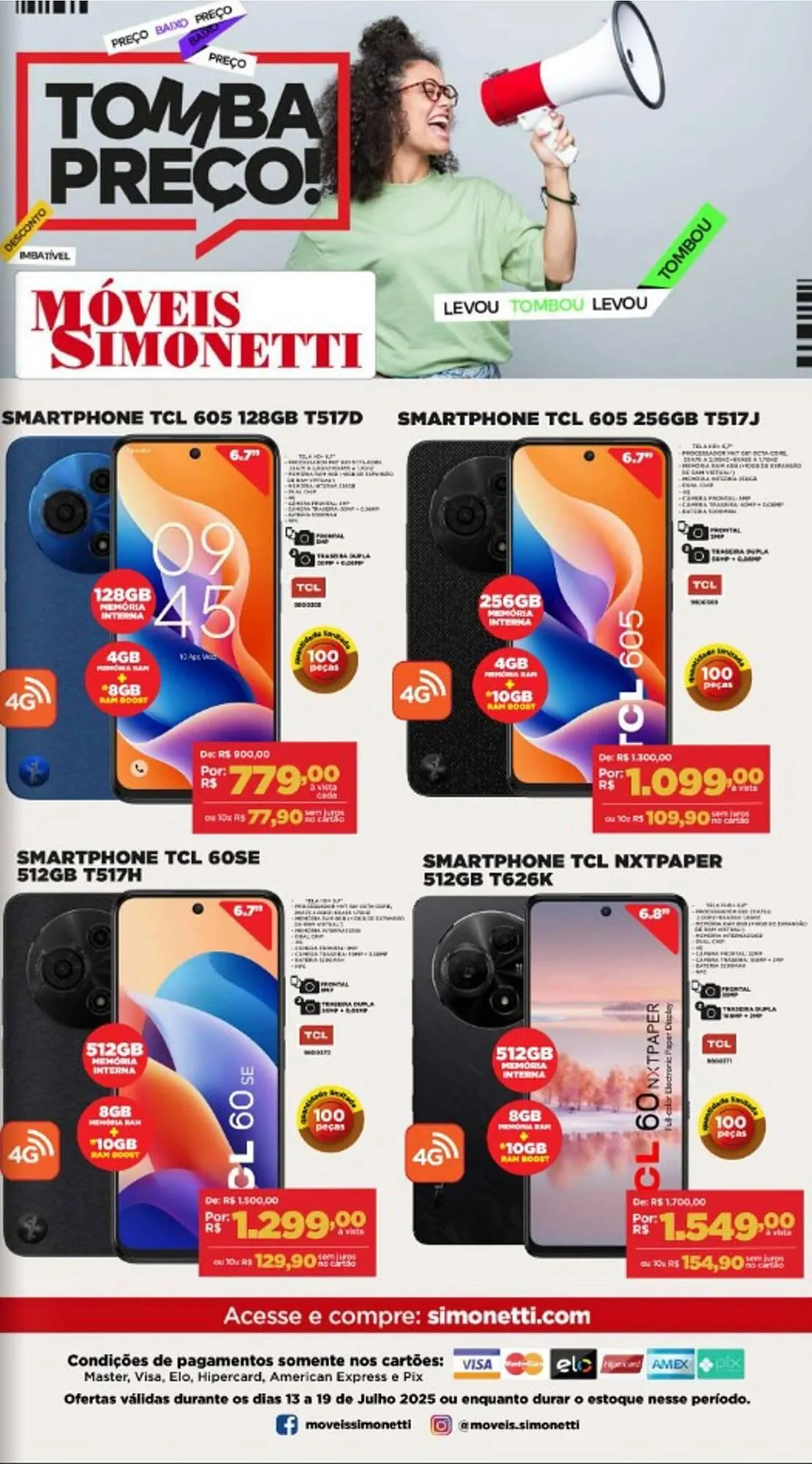 Encarte de Catálogo Móveis Simonetti 14 de julho até 19 de julho 2025 - Pagina 55