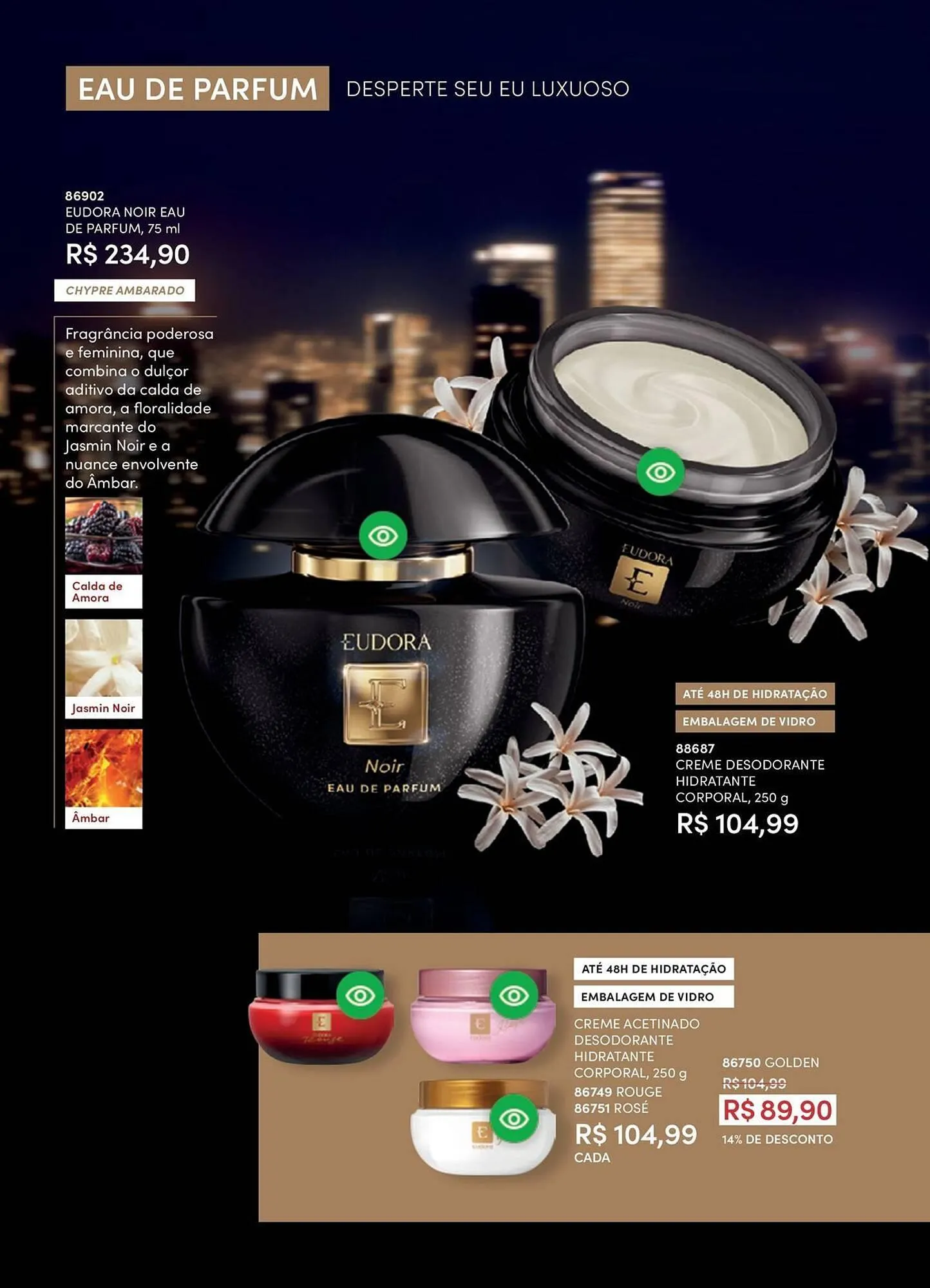 Encarte de Catálogo Eudora 8 de outubro até 8 de novembro 2025 - Pagina 46