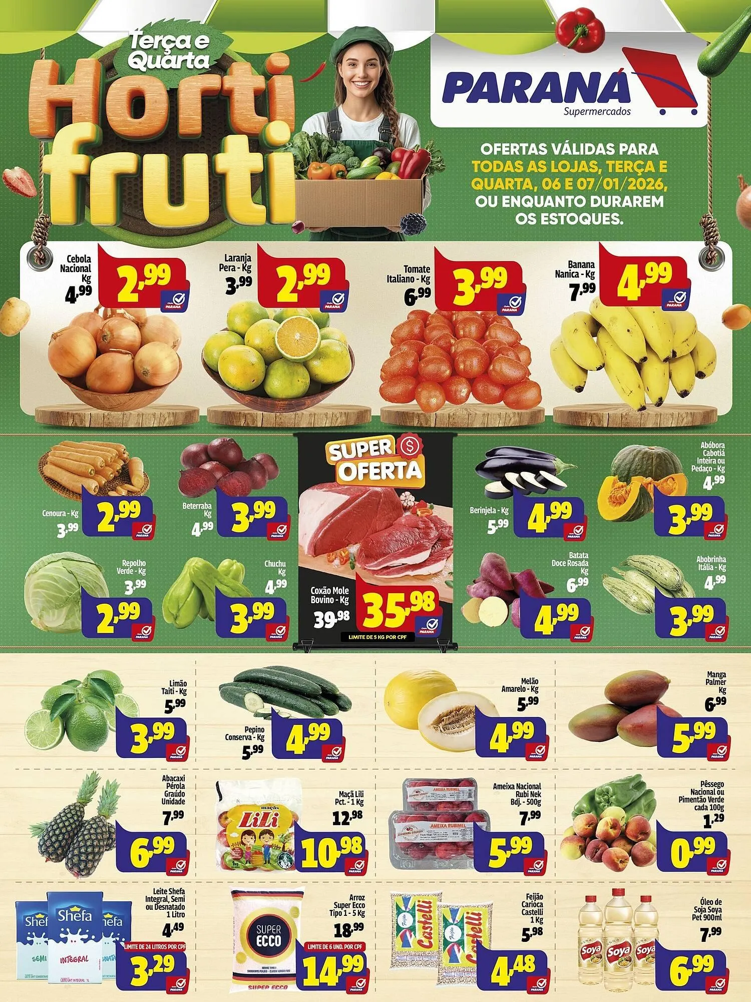 Encarte de Folheto Supermercado Paraná 6 de janeiro até 7 de janeiro 2026 - Pagina 1
