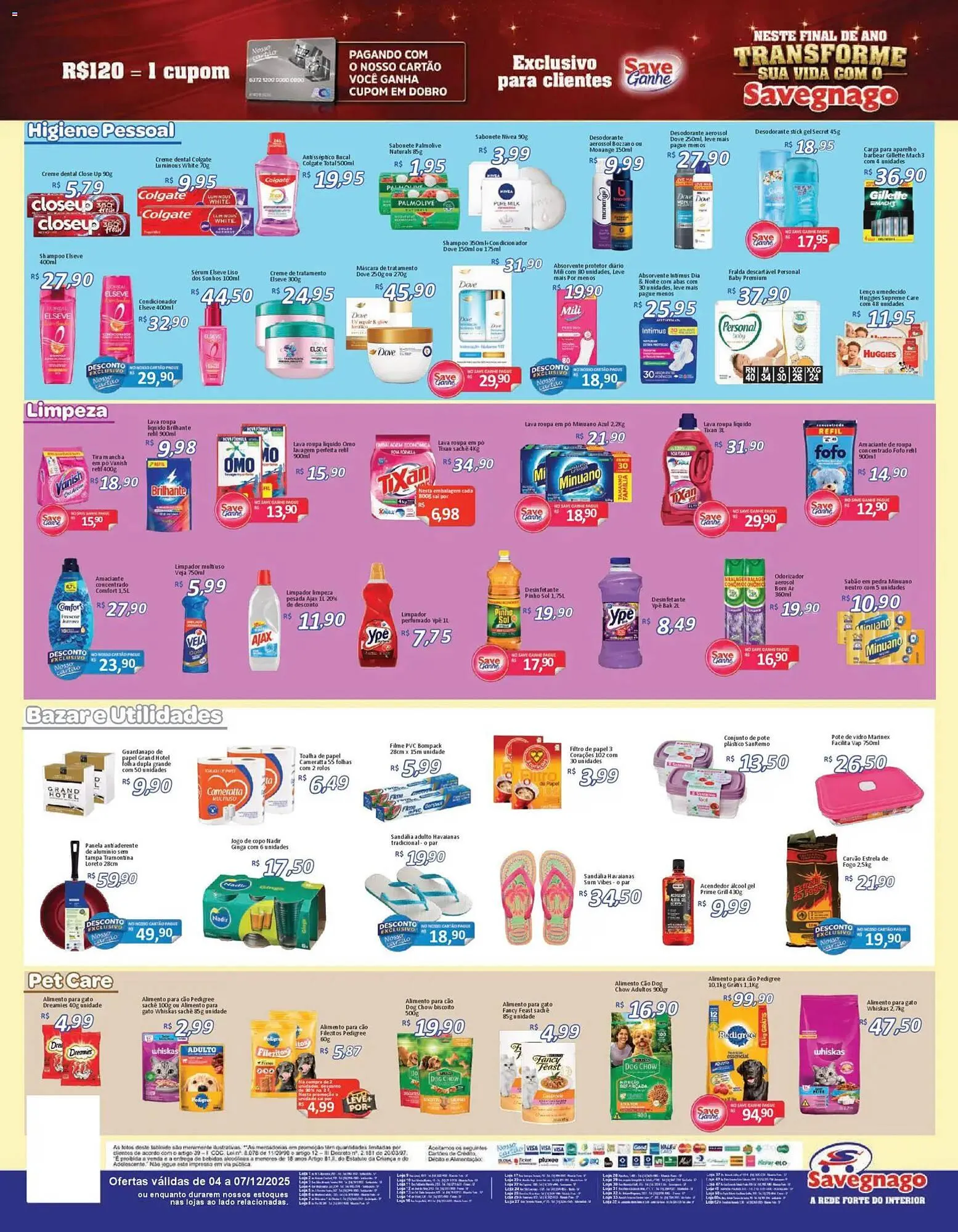 Encarte de Catálogo Supermercados Savegnago 4 de dezembro até 7 de dezembro 2025 - Pagina 4