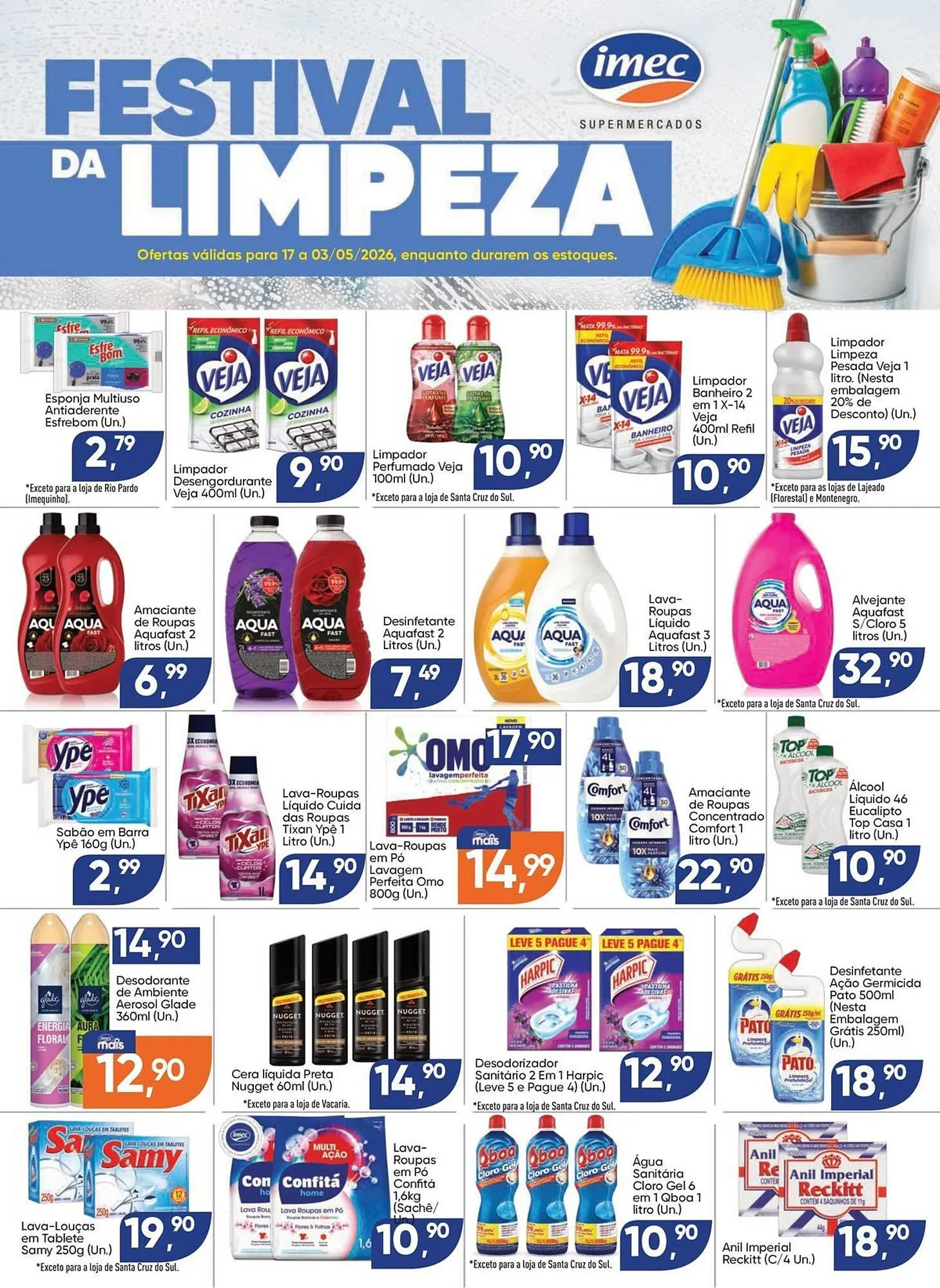 Encarte de Catálogo Imec Supermercados 17 de abril até 3 de maio 2026 - Pagina 1
