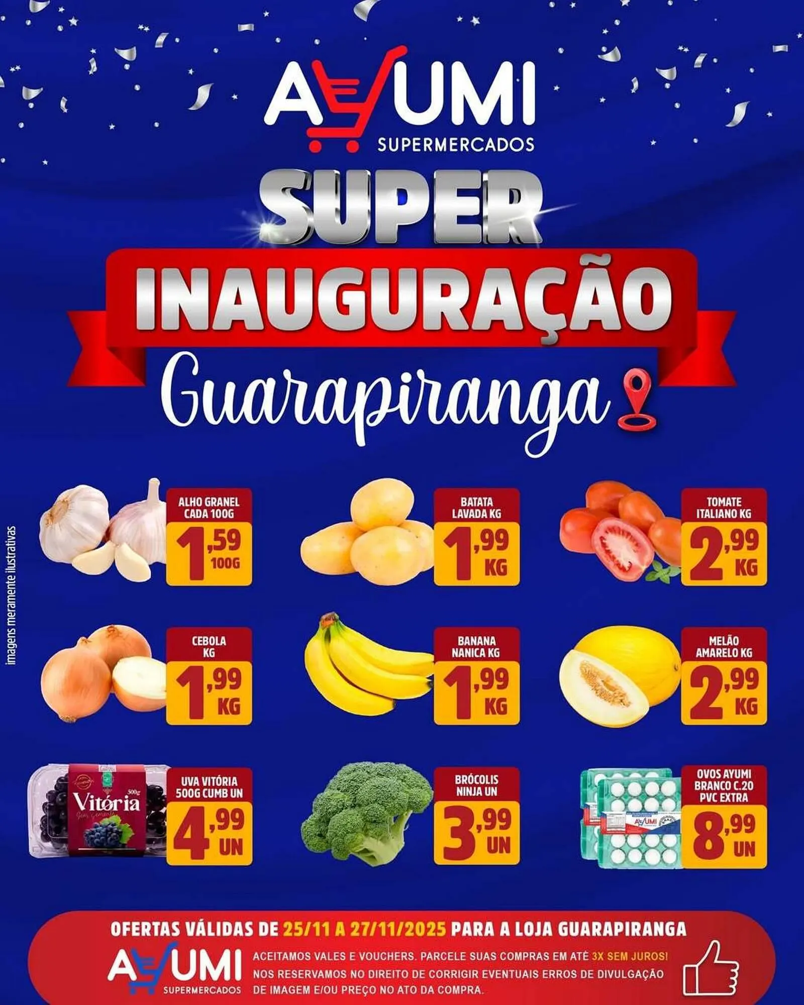 Encarte de Folheto Ayumi Supermercados 24 de novembro até 27 de novembro 2025 - Pagina 1